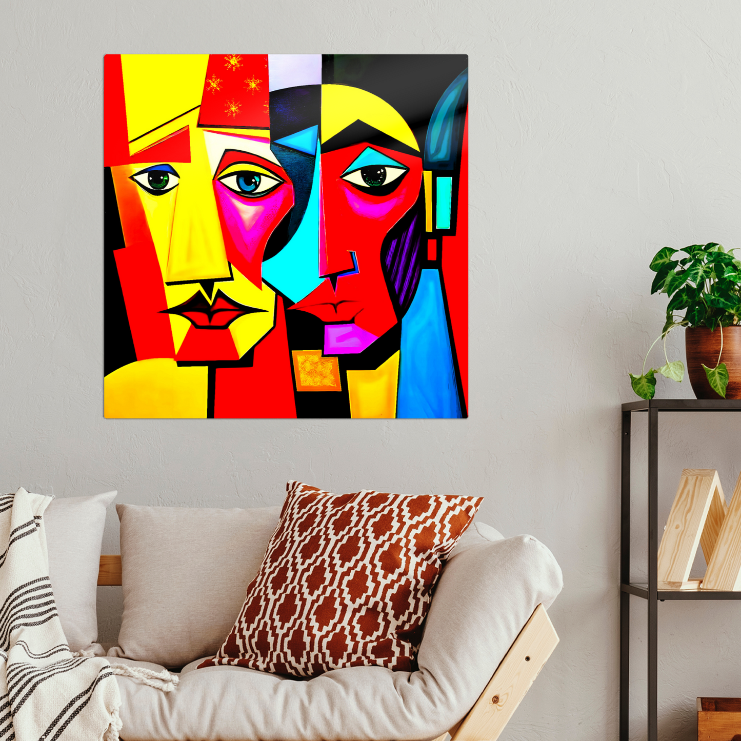 Picasso Style 3, Printed On Gloss Aluminium To Enhance Colour And Detail, A Unique Gift That Will Lasts Forever...