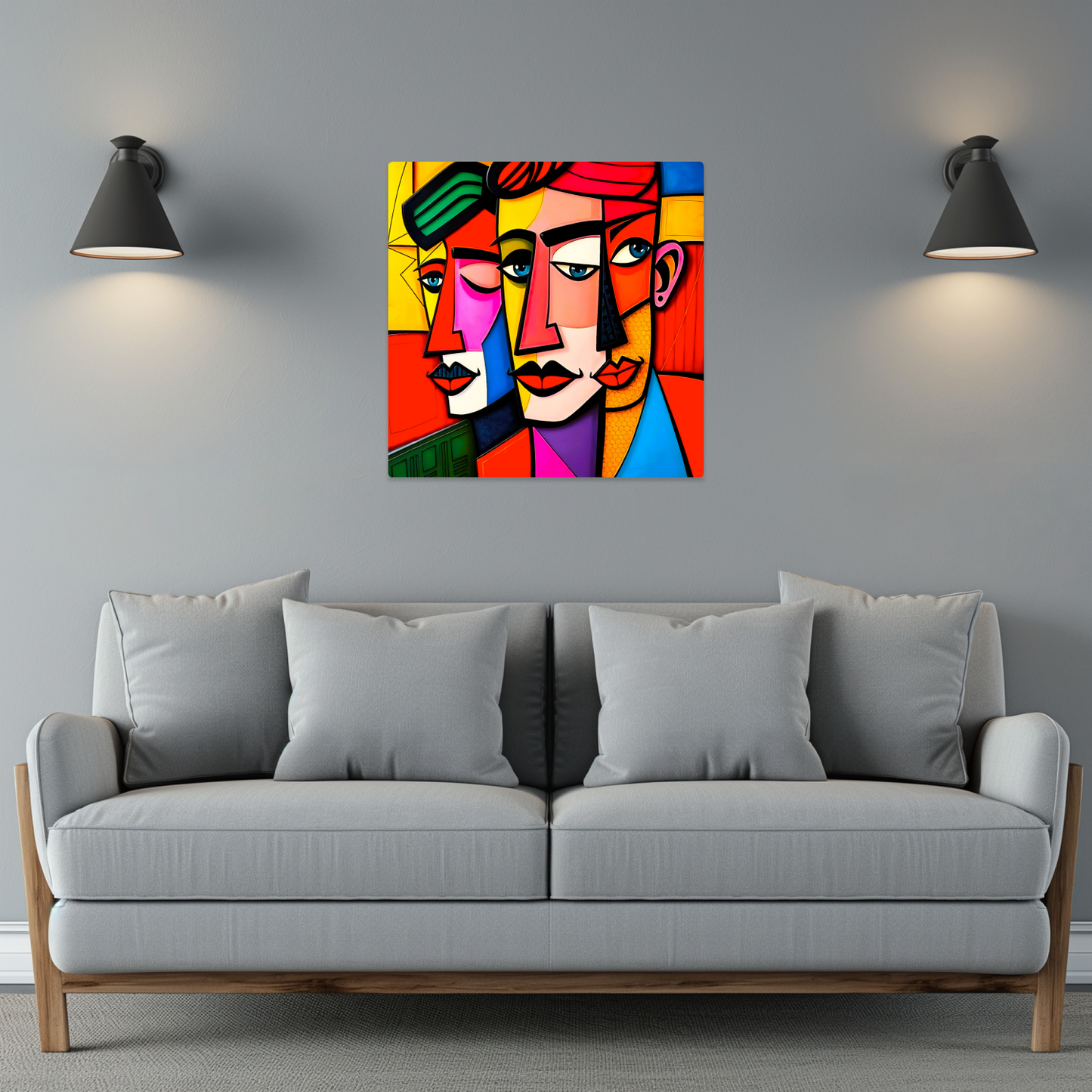 Picasso Style 4, Printed On Gloss Aluminium To Enhance Colour And Detail, A Unique Gift That Will Lasts Forever...