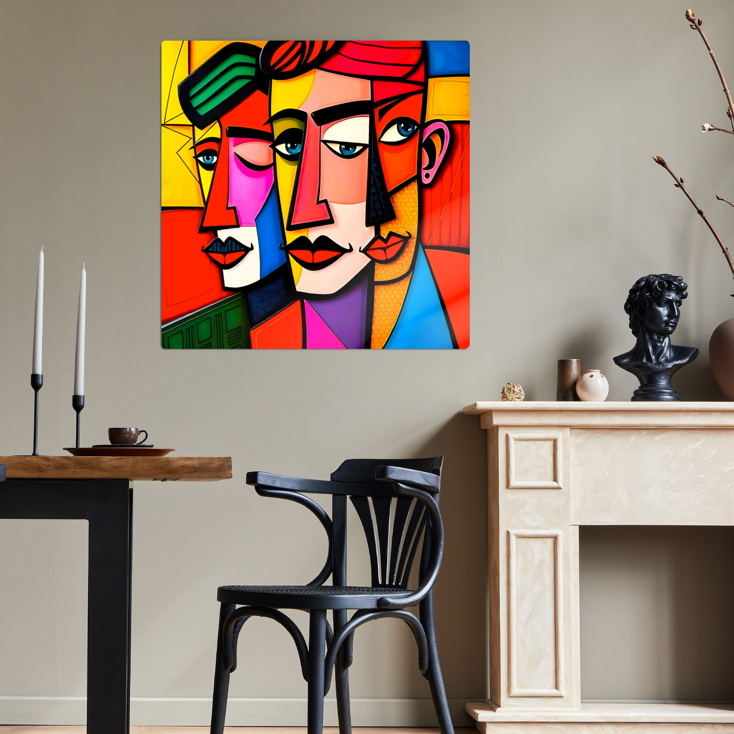 Picasso Style 4, Printed On Gloss Aluminium To Enhance Colour And Detail, A Unique Gift That Will Lasts Forever...