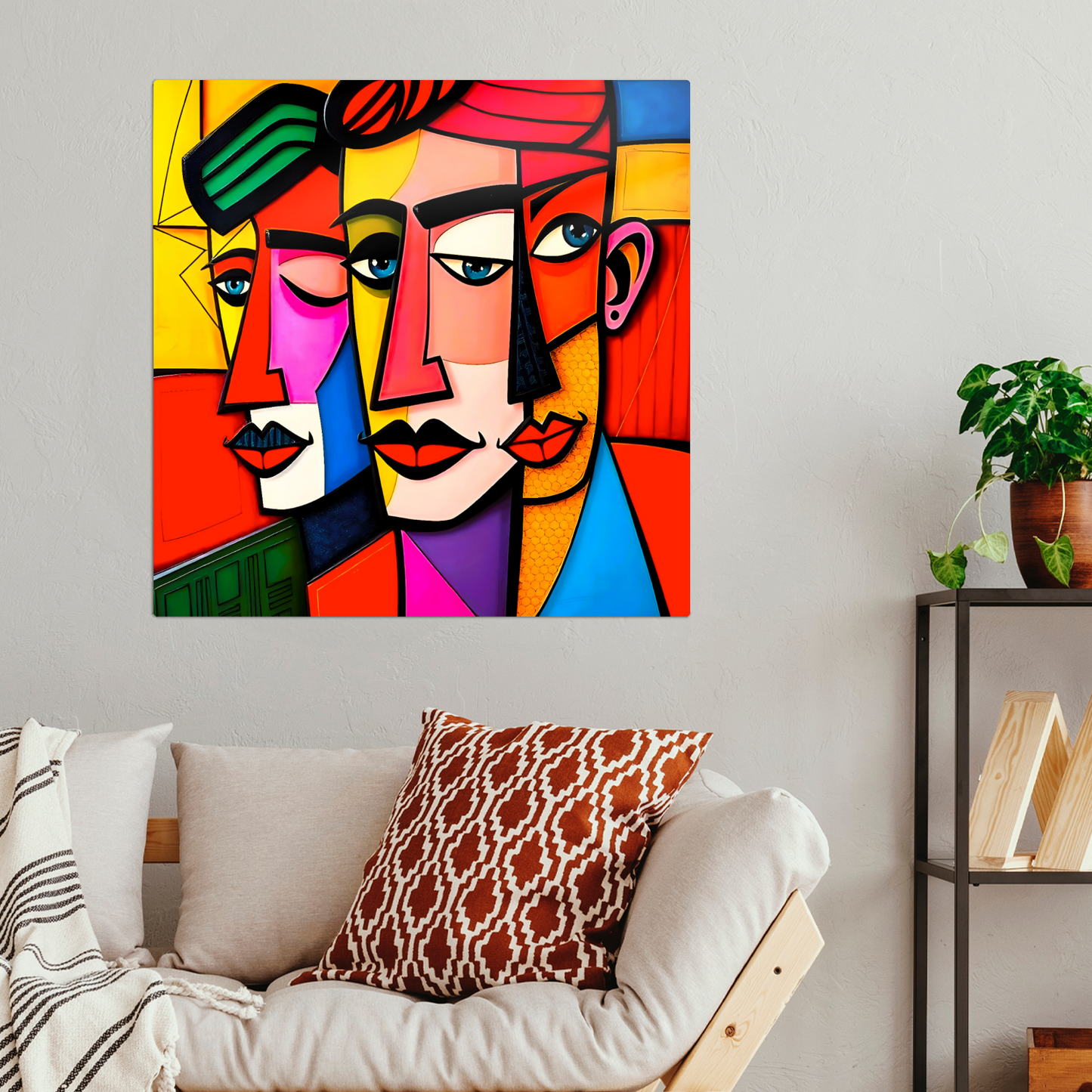 Picasso Style 4, Printed On Gloss Aluminium To Enhance Colour And Detail, A Unique Gift That Will Lasts Forever...
