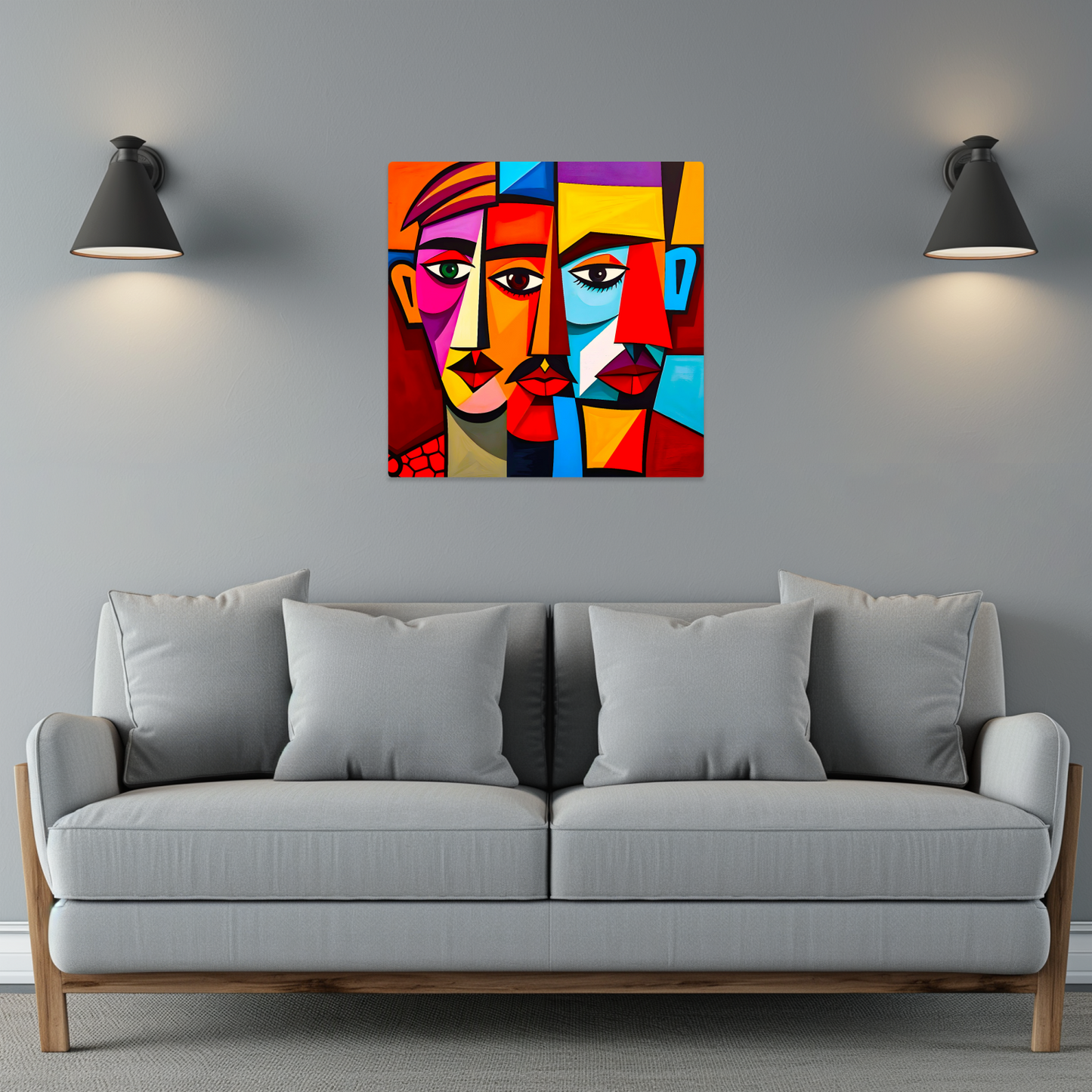 Picasso Style 5, Printed On Gloss Aluminium To Enhance Colour And Detail, A Unique Gift That Will Lasts Forever...
