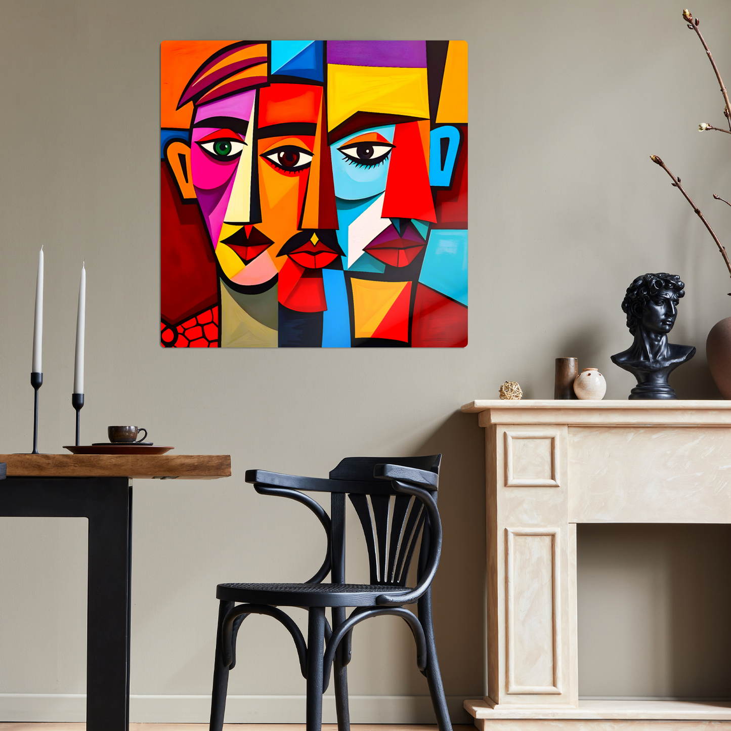 Picasso Style 5, Printed On Gloss Aluminium To Enhance Colour And Detail, A Unique Gift That Will Lasts Forever...