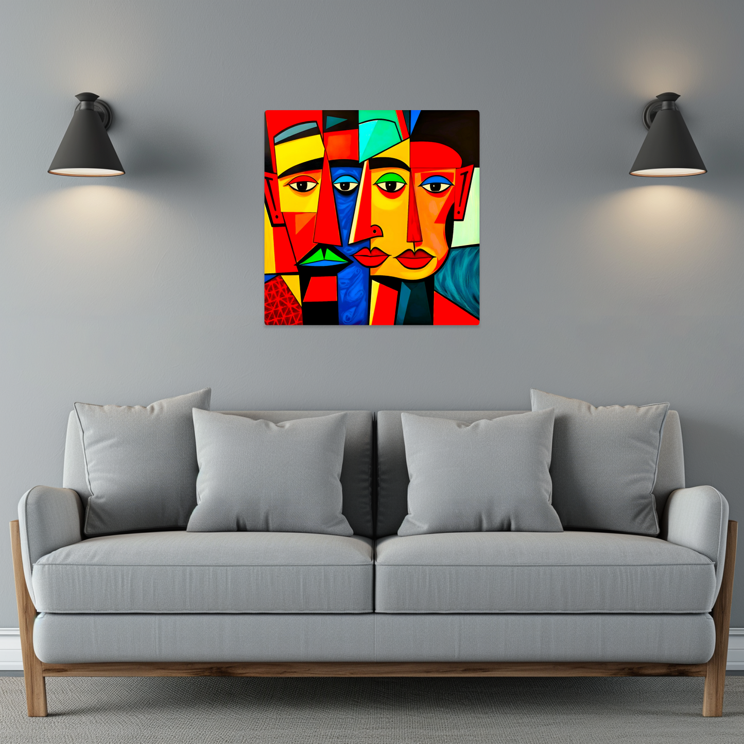 Picasso Style 6, Printed On Gloss Aluminium To Enhance Colour And Detail, A Unique Gift That Will Lasts Forever...