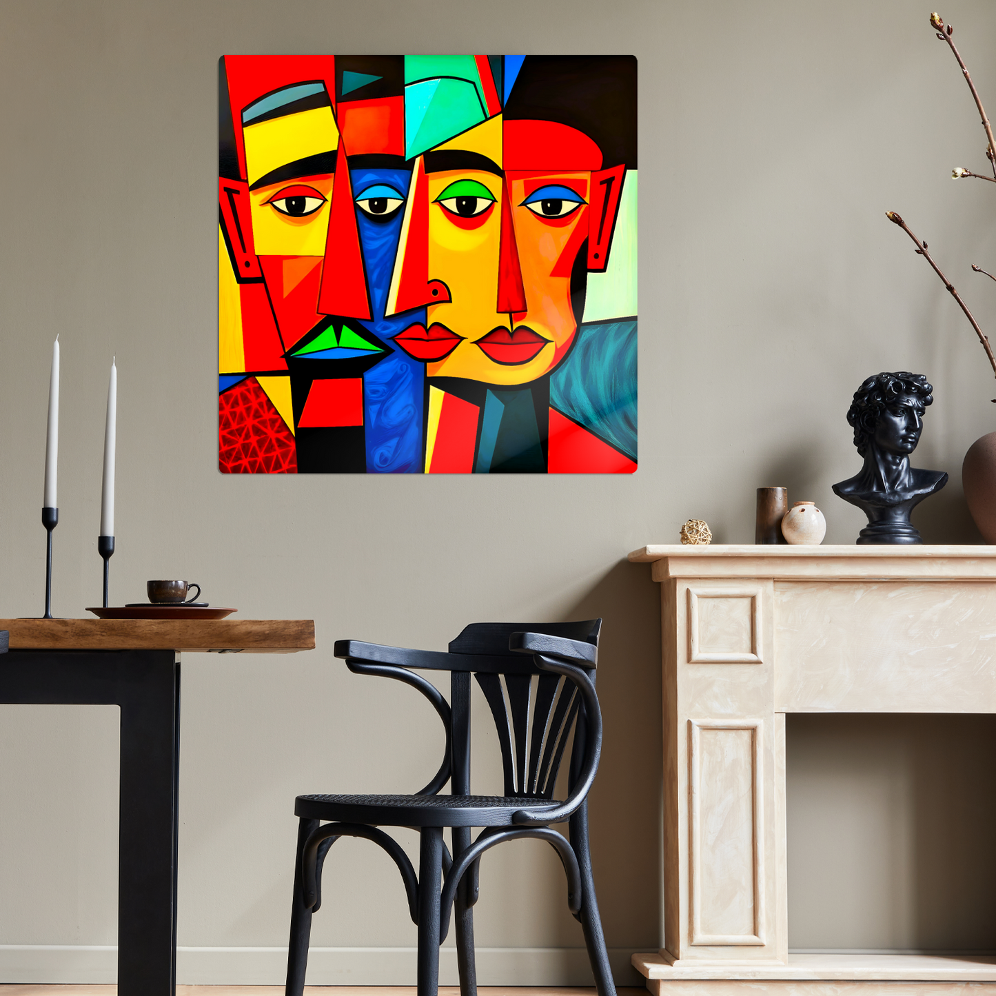 Picasso Style 6, Printed On Gloss Aluminium To Enhance Colour And Detail, A Unique Gift That Will Lasts Forever...