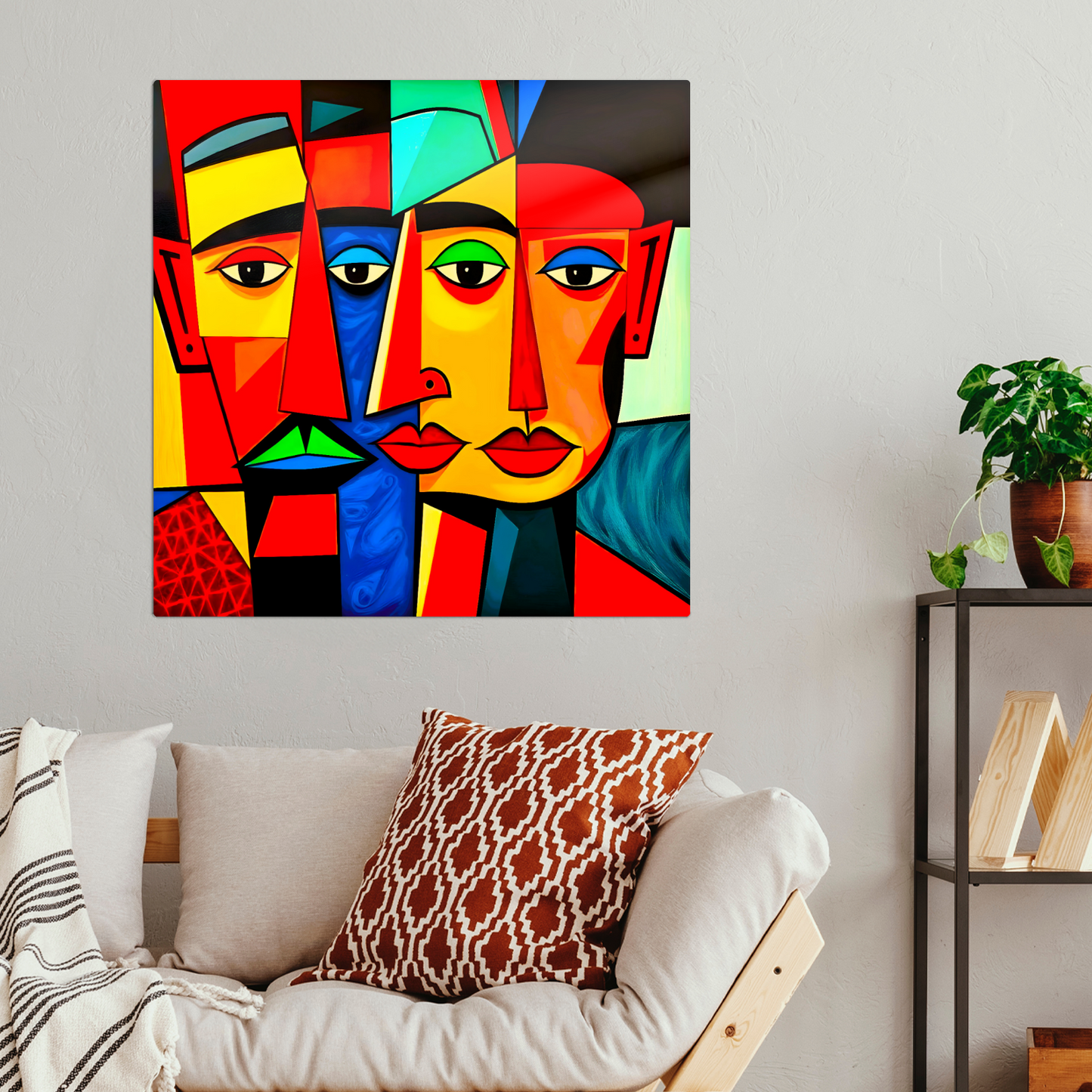 Picasso Style 6, Printed On Gloss Aluminium To Enhance Colour And Detail, A Unique Gift That Will Lasts Forever...
