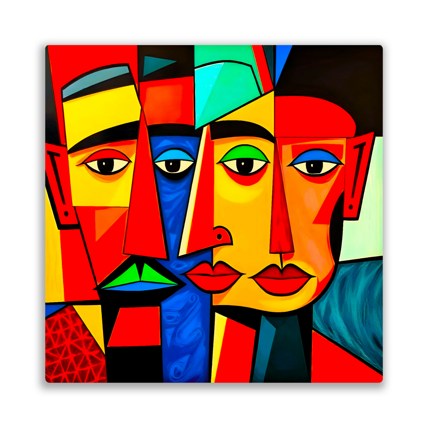 Picasso Style 6, Printed On Gloss Aluminium To Enhance Colour And Detail, A Unique Gift That Will Lasts Forever...