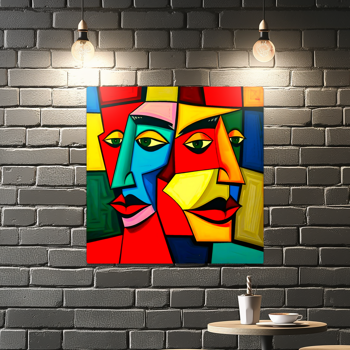 Picasso Style Abstract 7, Printed On Gloss Aluminium To Enhance Colour And Detail, A Unique Gift That Will Lasts Forever...