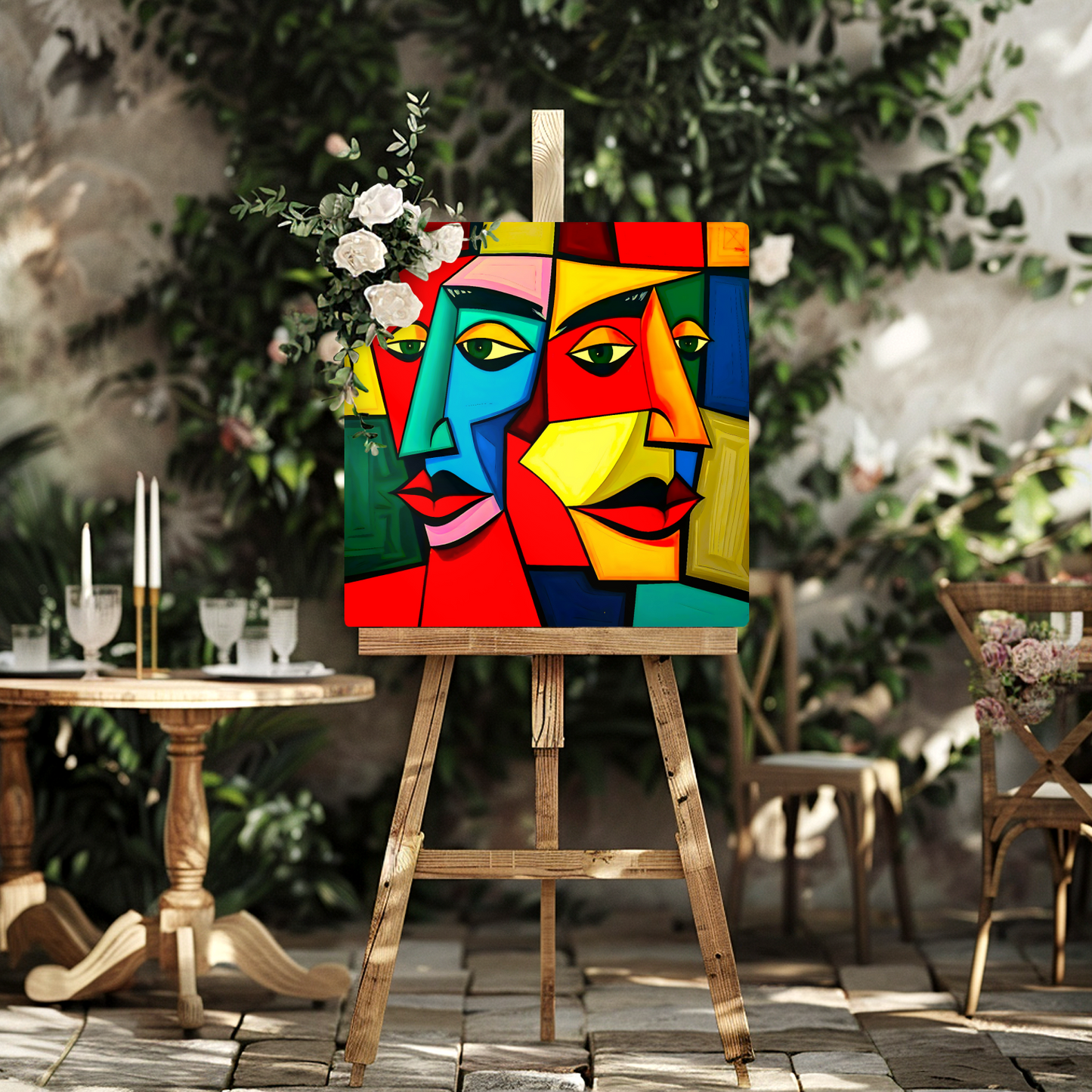 Picasso Style Abstract 7, Printed On Gloss Aluminium To Enhance Colour And Detail, A Unique Gift That Will Lasts Forever...