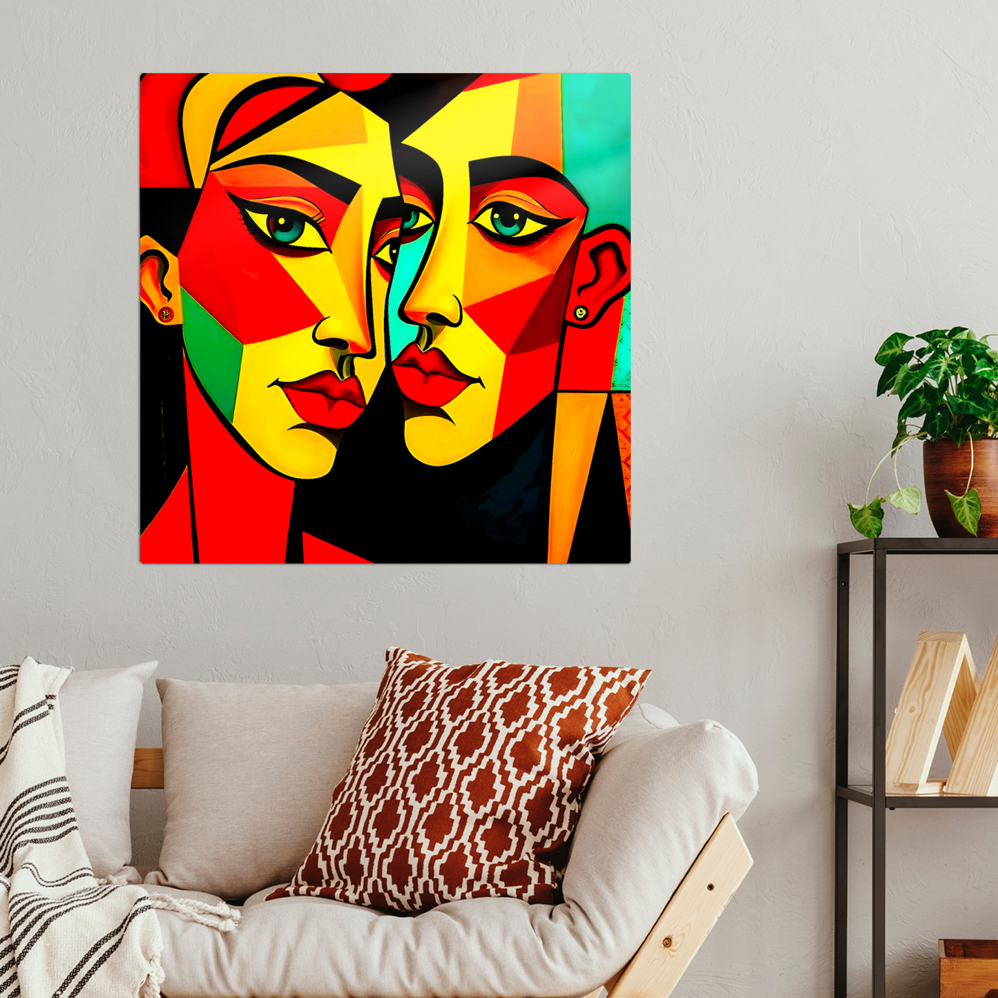 Picasso Style 8, Printed On Gloss Aluminium To Enhance Colour And Detail, A Unique Gift That Will Lasts Forever...