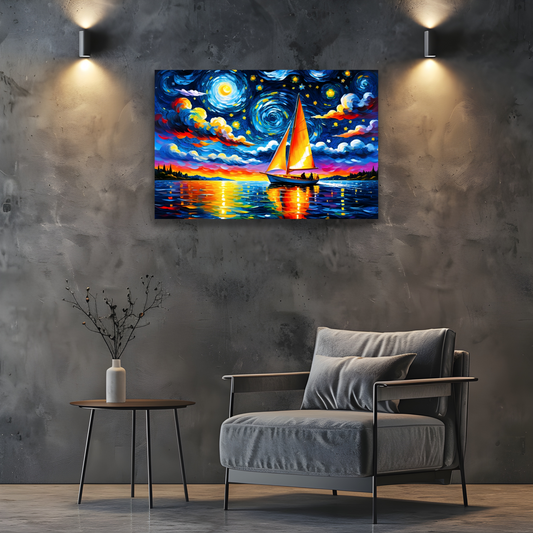 Sailboat 2, Printed On High Quality Canvas, Vivid Colours, Box Canvas, Unique Images, A Lasting Gift...