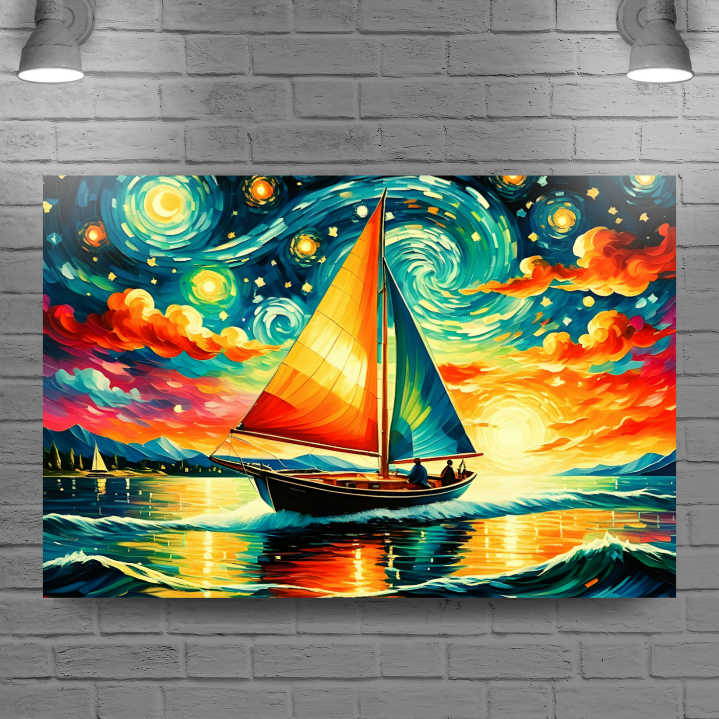 Sailboat 3, Printed On High Quality Canvas, Vivid Colours, Box Canvas, Unique Images, A Lasting Gift...