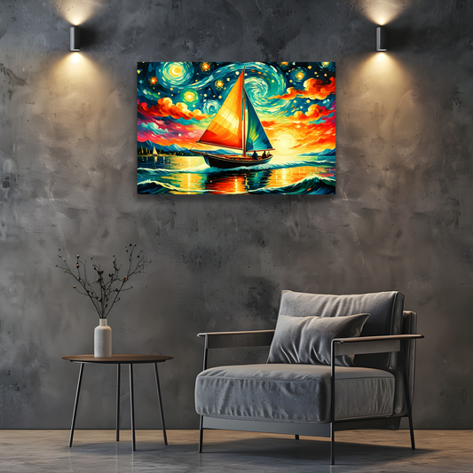 Sailboat 3, Printed On High Quality Canvas, Vivid Colours, Box Canvas, Unique Images, A Lasting Gift...