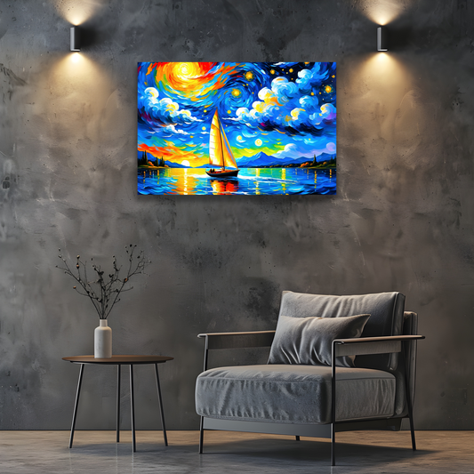 Sailboat 4, Printed On High Quality Canvas, Vivid Colours, Box Canvas, Unique Images, A Lasting Gift...