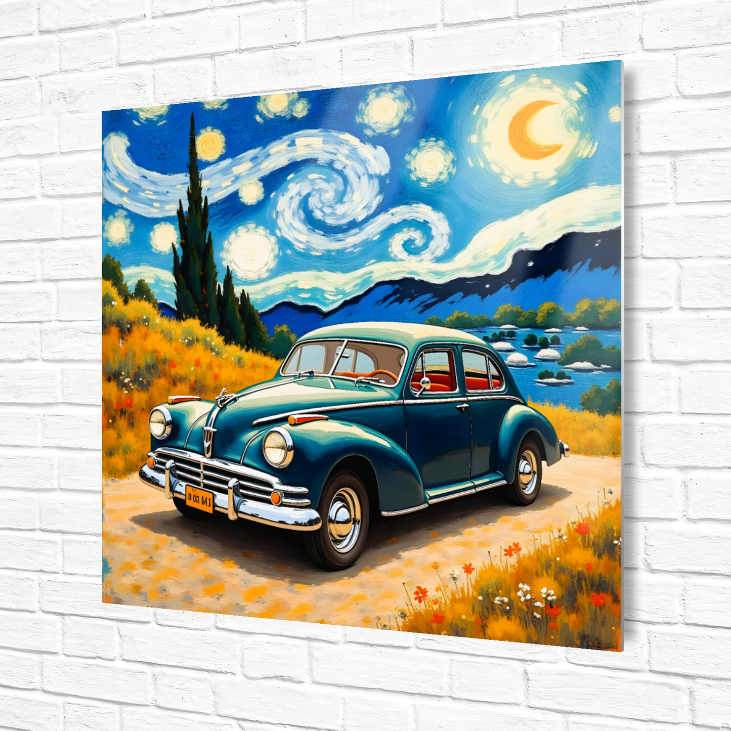 Motor Car 9, Printed on aluminium to enhance colour and detail, unique prints, an enduring gift...