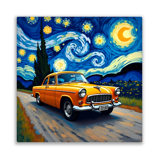 Motor Car 10, Printed on aluminium to enhance colour and detail, unique prints, an enduring gift...