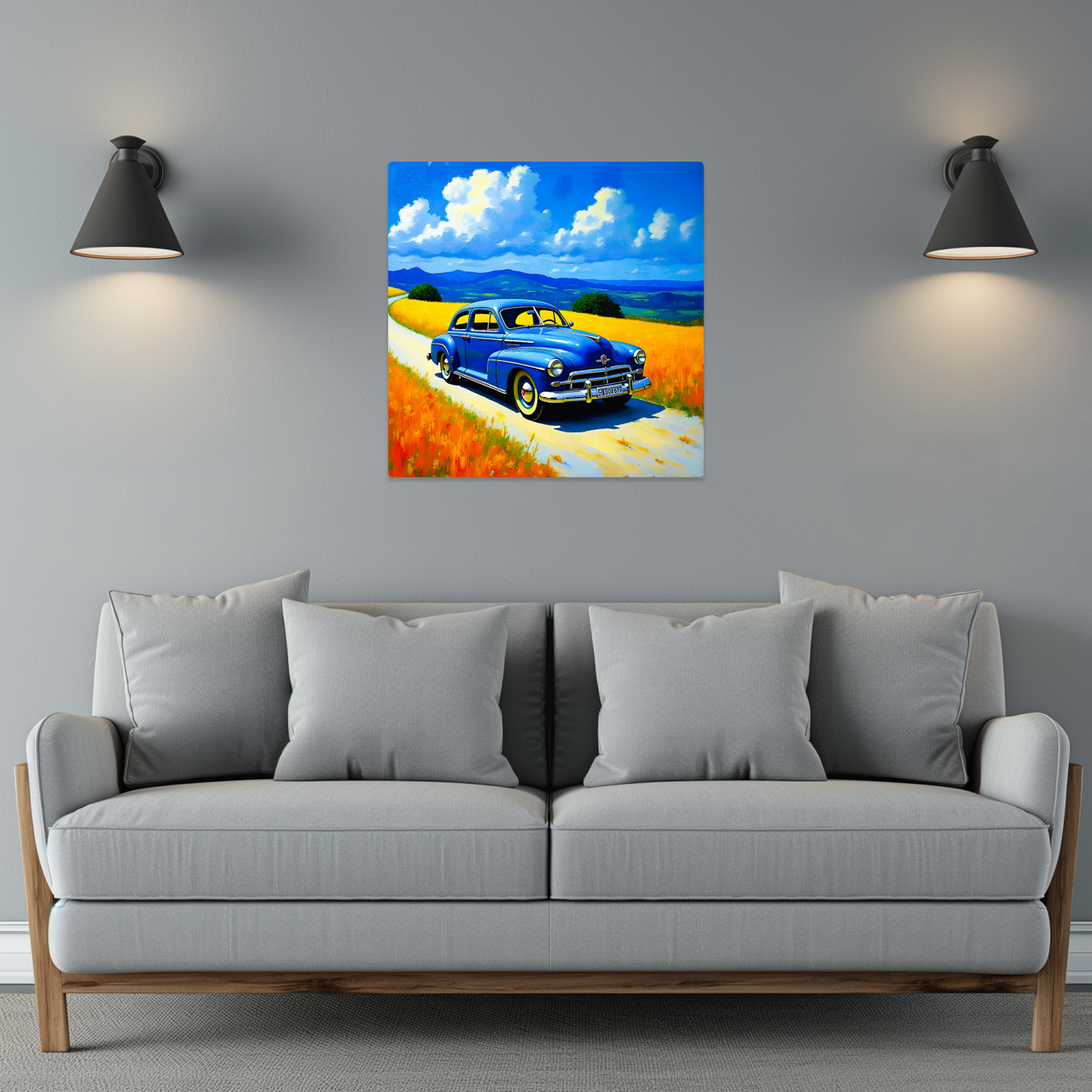 Motor Car 12, Printed on aluminium to enhance colour and detail, unique prints, an enduring gift...