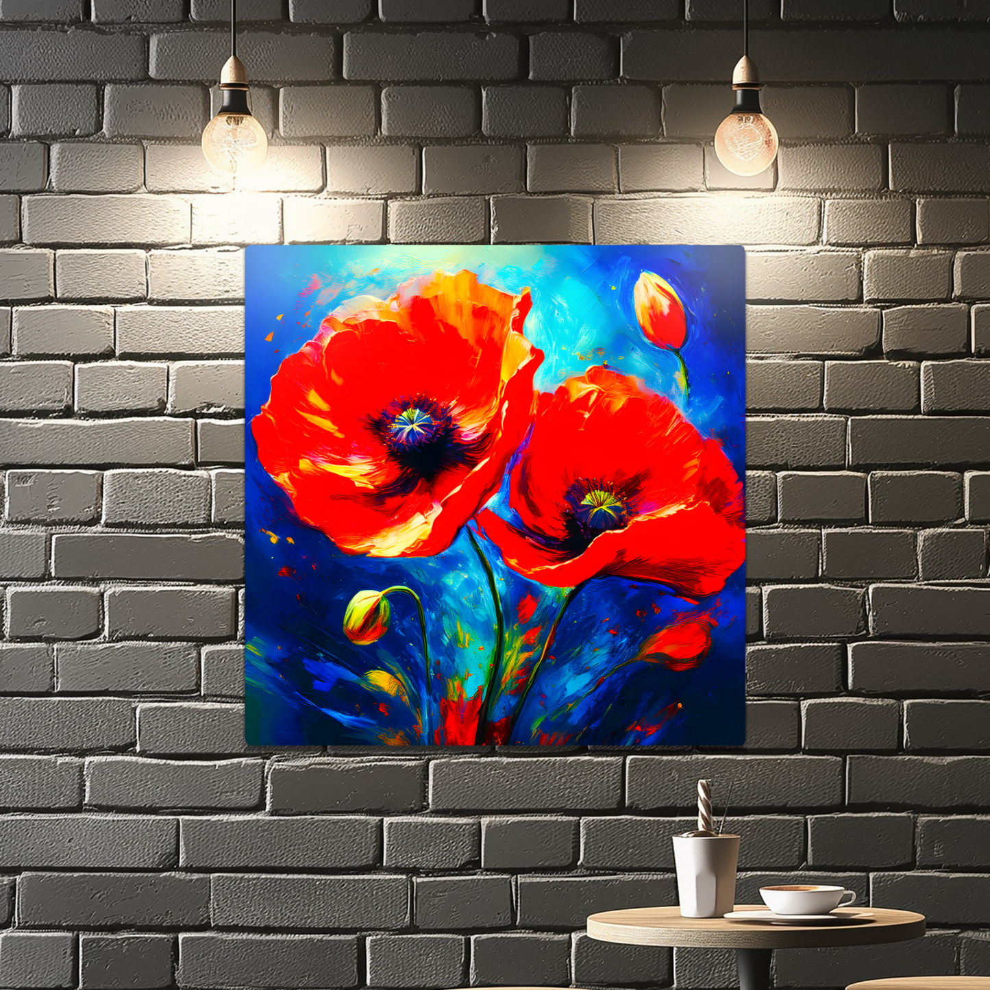 Red Poppy 1, Printed on glossy aluminium to enhance colour and detail, A great gift idea that will endure a lifetime...