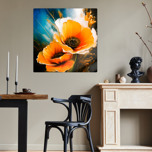 Yellow Poppy, Printed on glossy aluminium to enhance colour and detail. A great gift idea that will endure a lifetime...