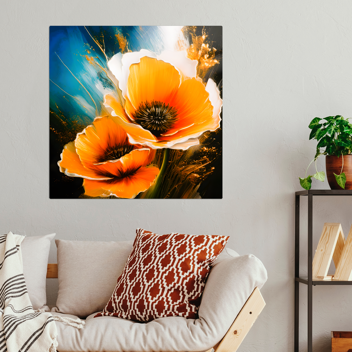Yellow Poppy, Printed on glossy aluminium to enhance colour and detail. A great gift idea that will endure a lifetime...