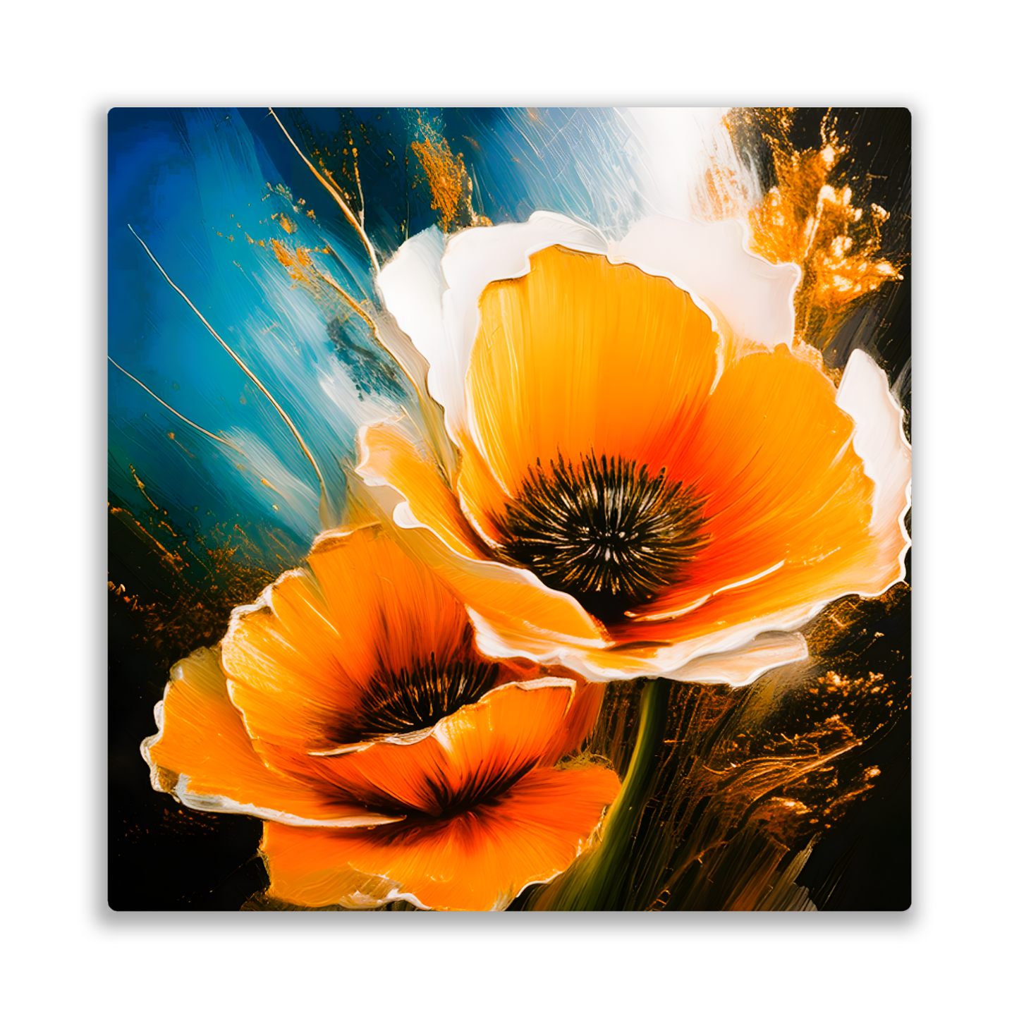 Yellow Poppy, Printed on glossy aluminium to enhance colour and detail. A great gift idea that will endure a lifetime...
