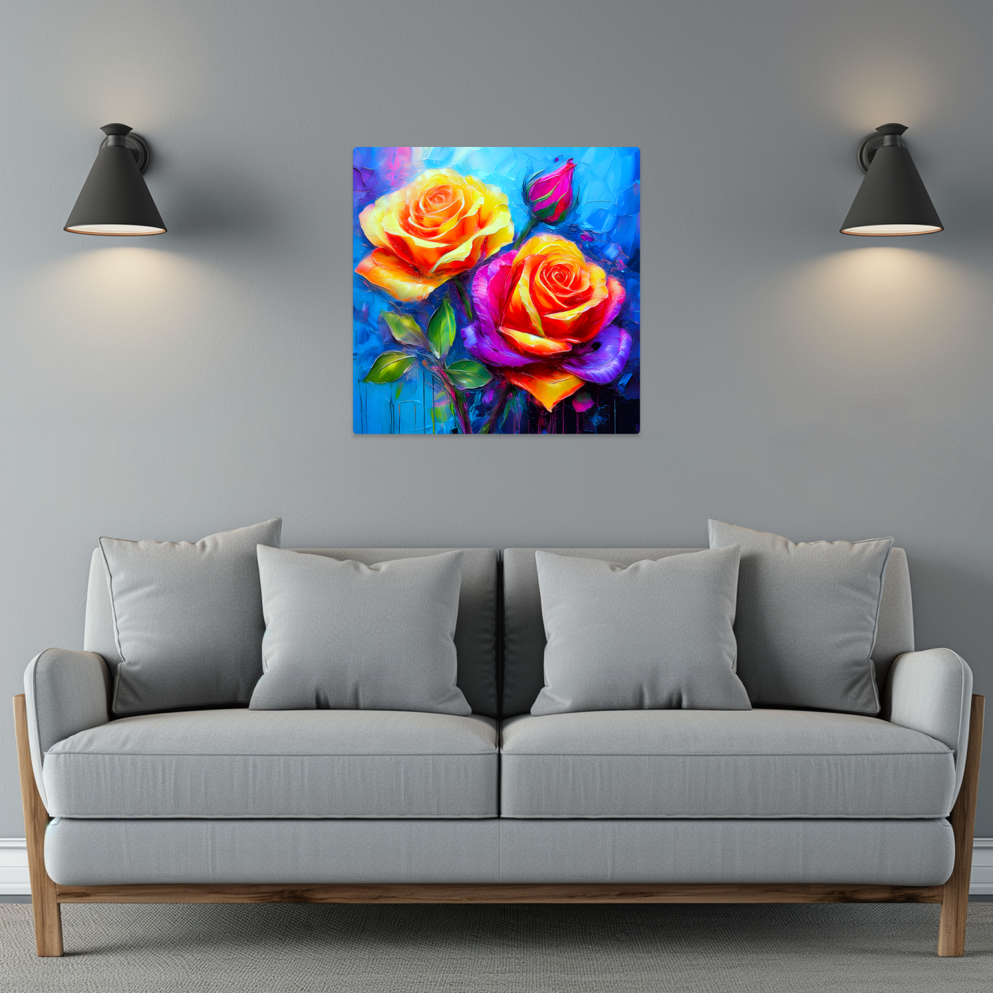 HT Rose 1, Printed on aluminium to enhance colour and detail. A great gift idea that will endure a lifetime...