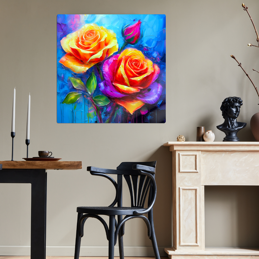 HT Rose 1, Printed on aluminium to enhance colour and detail. A great gift idea that will endure a lifetime...