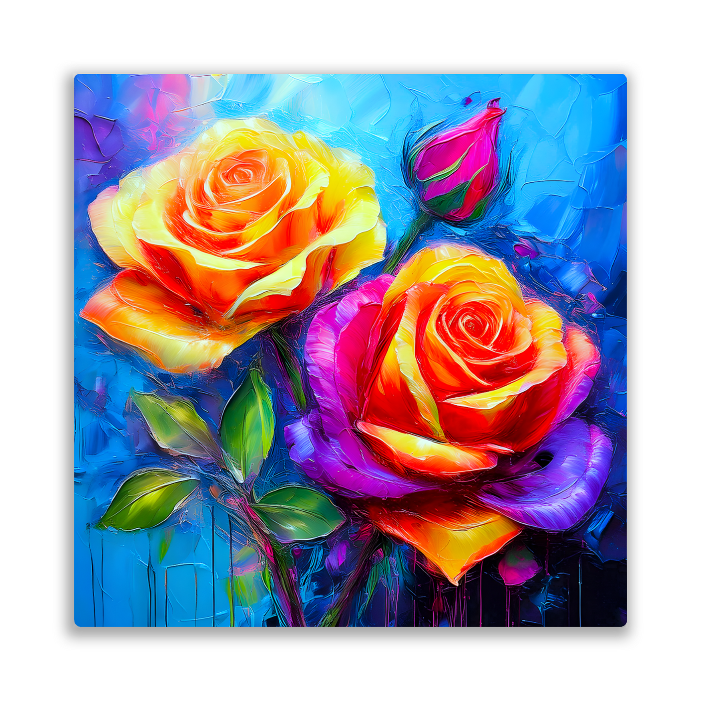 HT Rose 1, Printed on aluminium to enhance colour and detail. A great gift idea that will endure a lifetime...