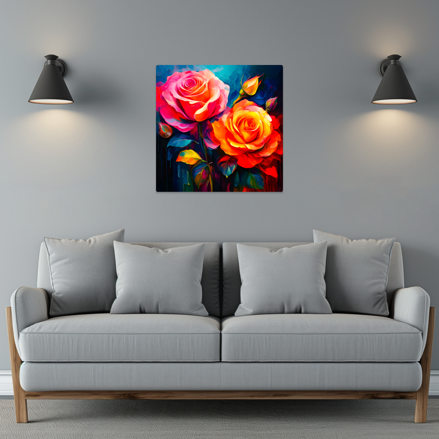 HT Rose 2, Printed on gloss aluminium to enhance colour and detail,great gift idea, unique print, an enduring gift...