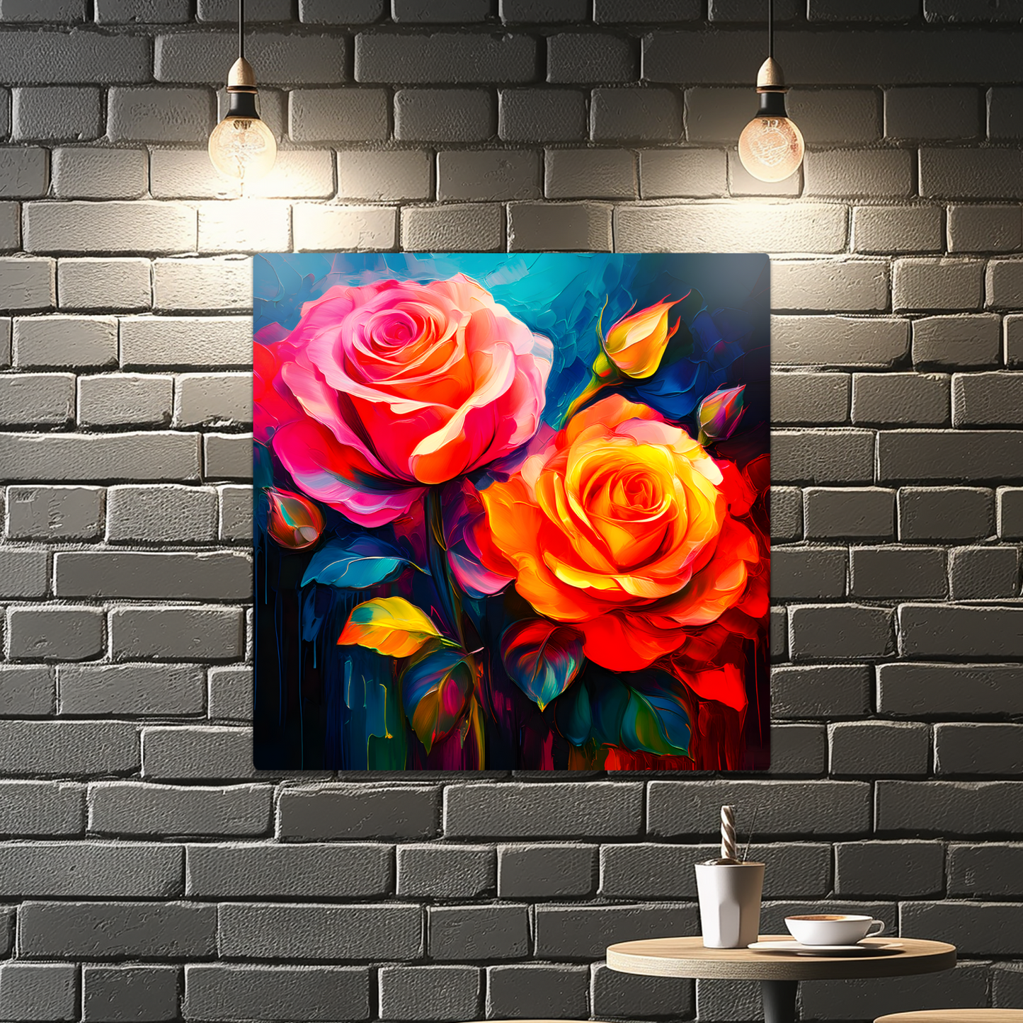HT Rose 2, Printed on gloss aluminium to enhance colour and detail,great gift idea, unique print, an enduring gift...