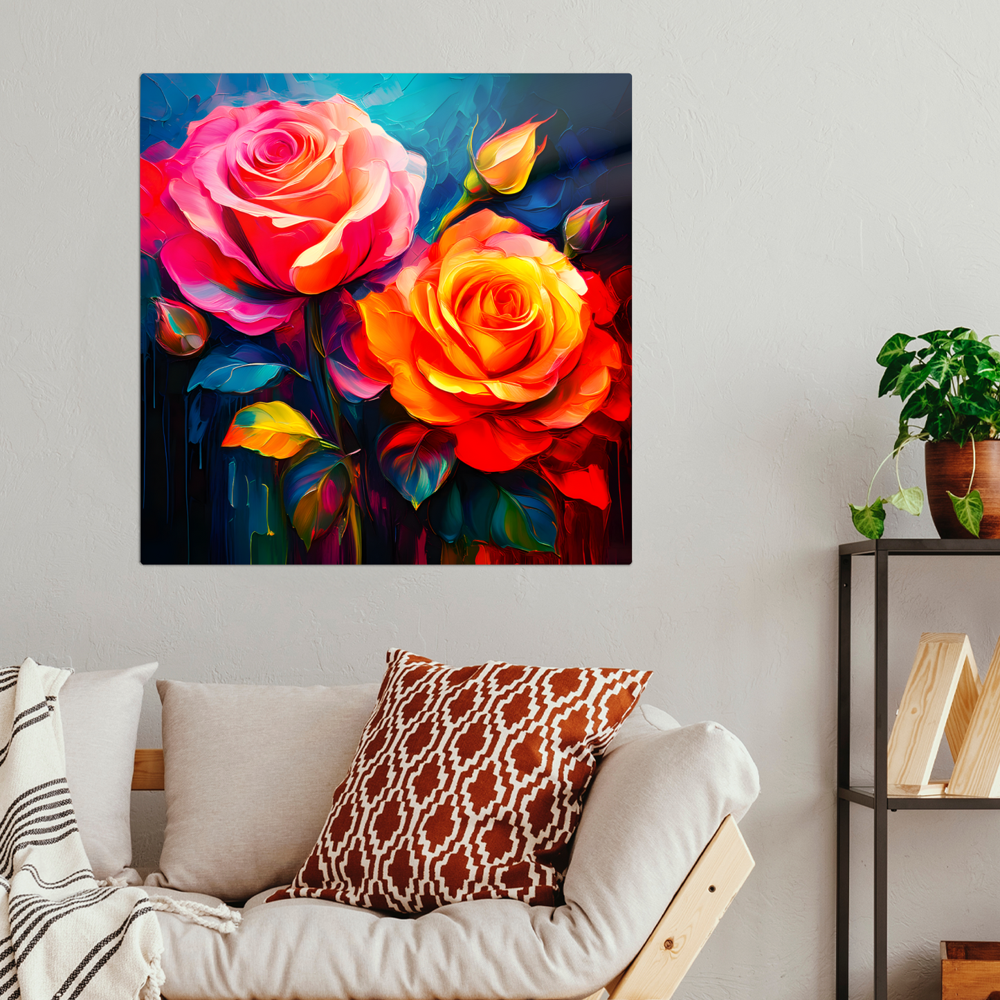 HT Rose 2, Printed on gloss aluminium to enhance colour and detail,great gift idea, unique print, an enduring gift...
