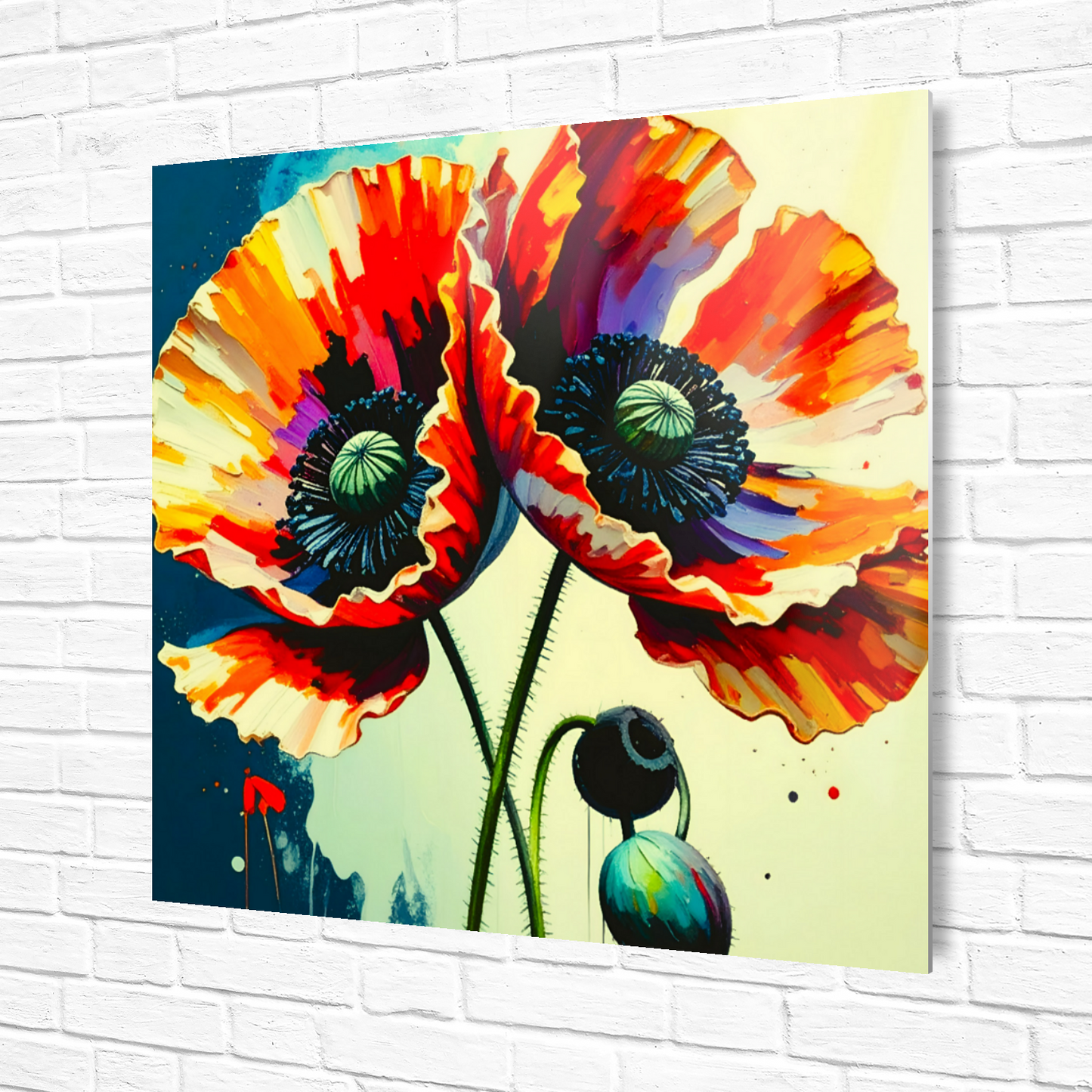 Red Poppy RP1,  Printed on gloss aluminium to enhance colour and detail, unique print, an enduring gift...
