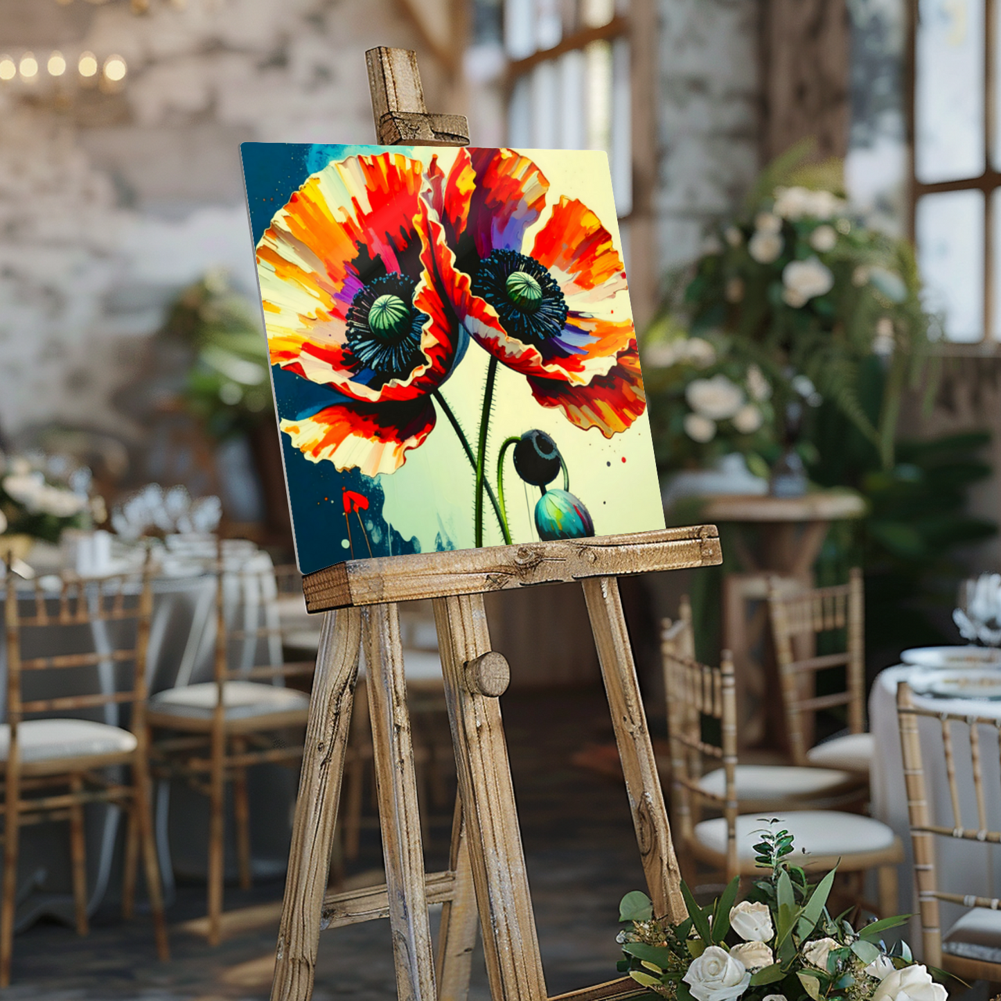 Red Poppy RP1,  Printed on gloss aluminium to enhance colour and detail, unique print, an enduring gift...