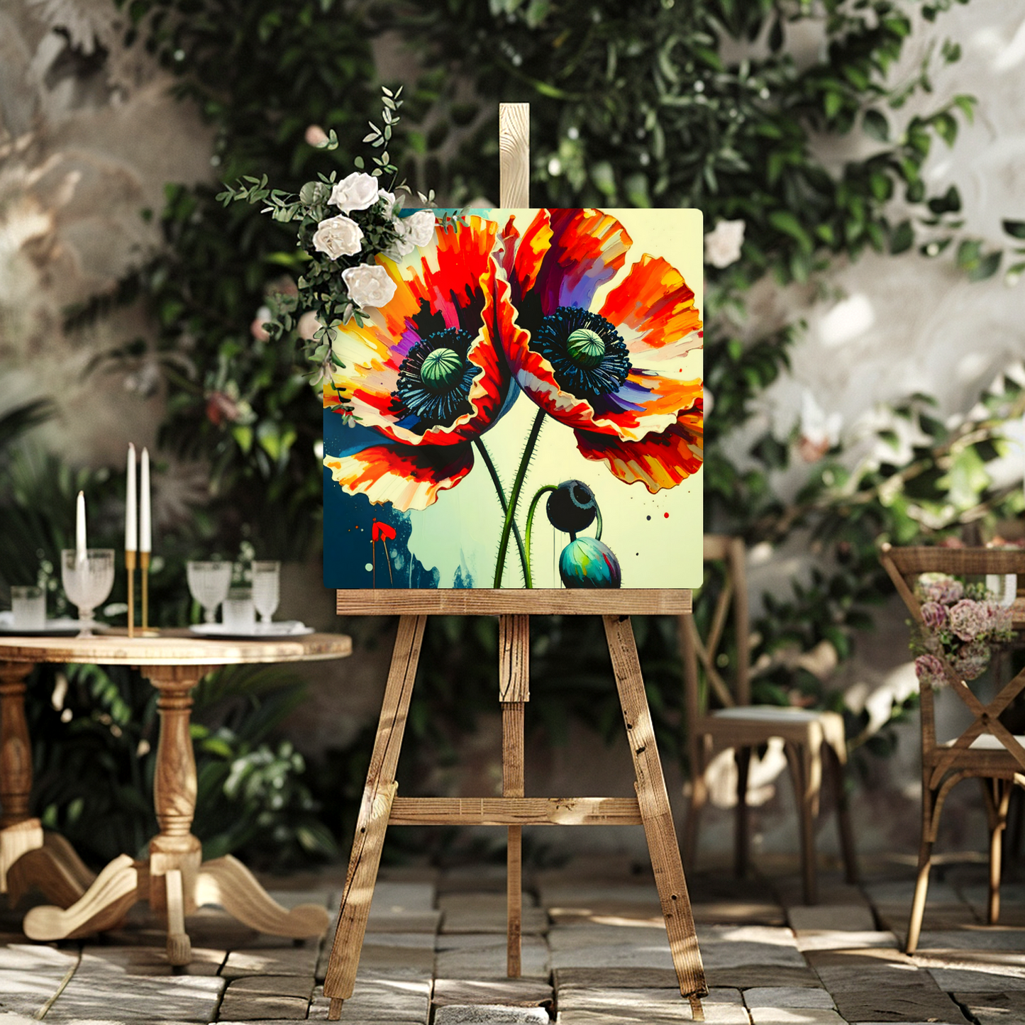 Red Poppy RP1,  Printed on gloss aluminium to enhance colour and detail, unique print, an enduring gift...