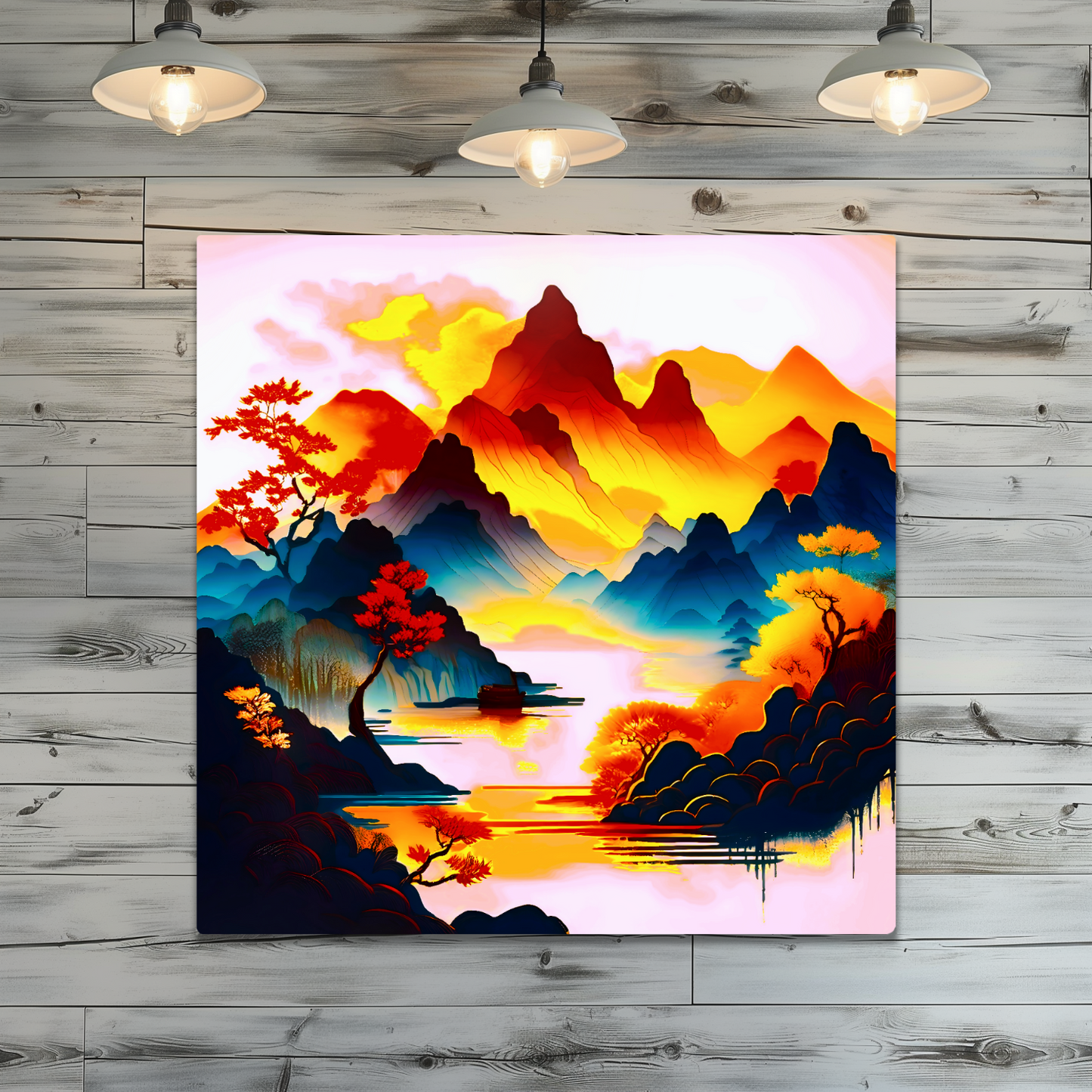 Japanese Art 1, Printed on gloss aluminium to enhance colour and detail, unique print, an enduring gift...