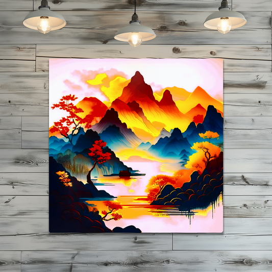 Japanese Art 1, Printed on gloss aluminium to enhance colour and detail, unique print, an enduring gift...