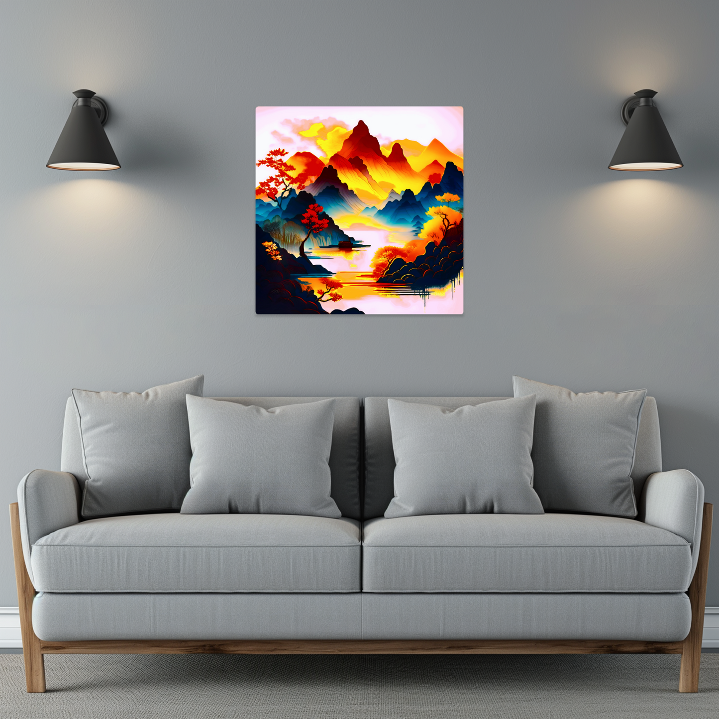 Japanese Art 1, Printed on gloss aluminium to enhance colour and detail, unique print, an enduring gift...