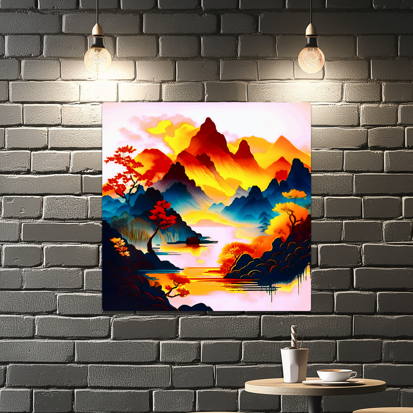 Japanese Art 1, Printed on gloss aluminium to enhance colour and detail, unique print, an enduring gift...