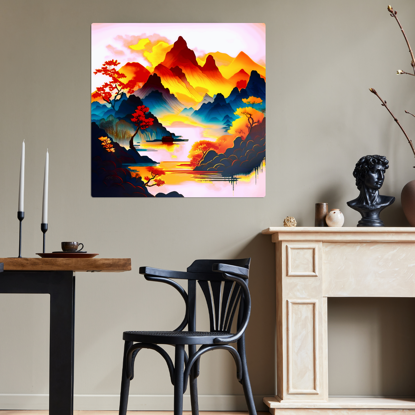 Japanese Art 1, Printed on gloss aluminium to enhance colour and detail, unique print, an enduring gift...