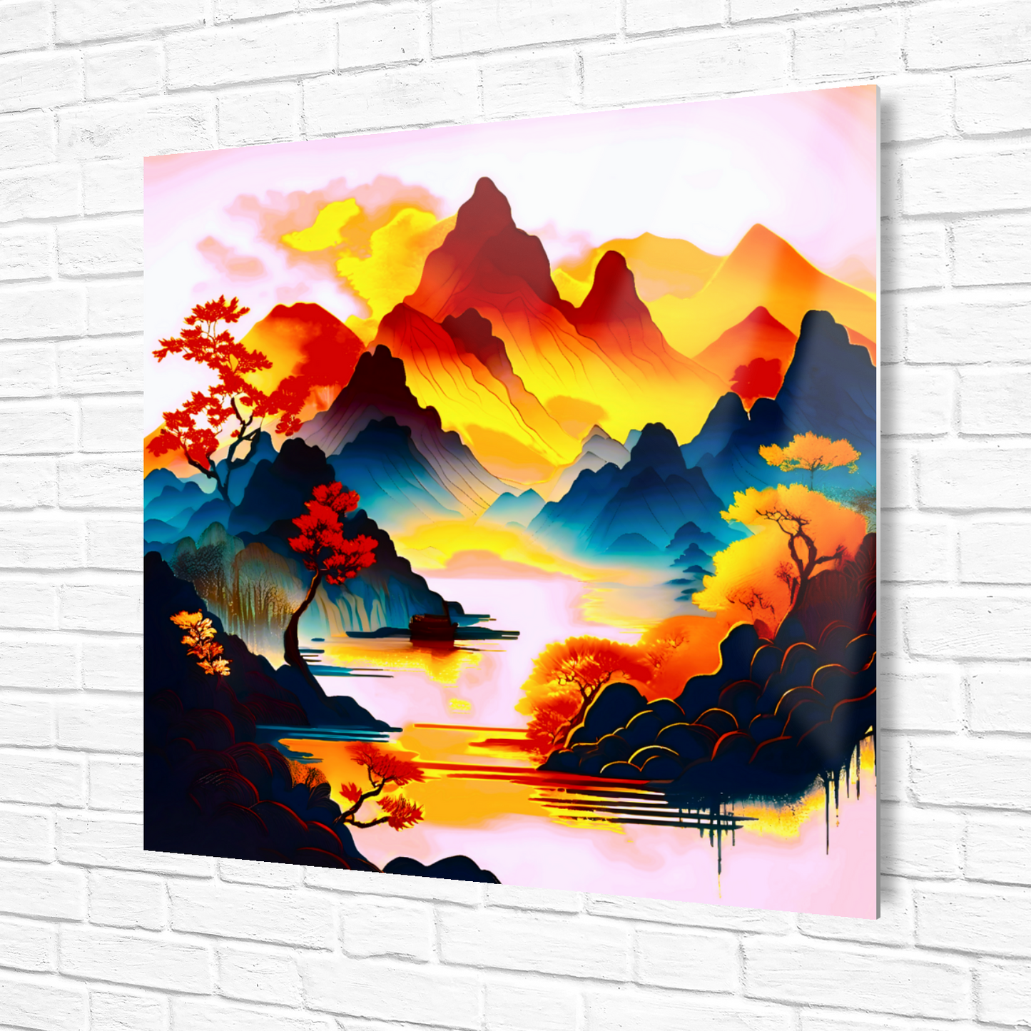 Japanese Art 1, Printed on gloss aluminium to enhance colour and detail, unique print, an enduring gift...
