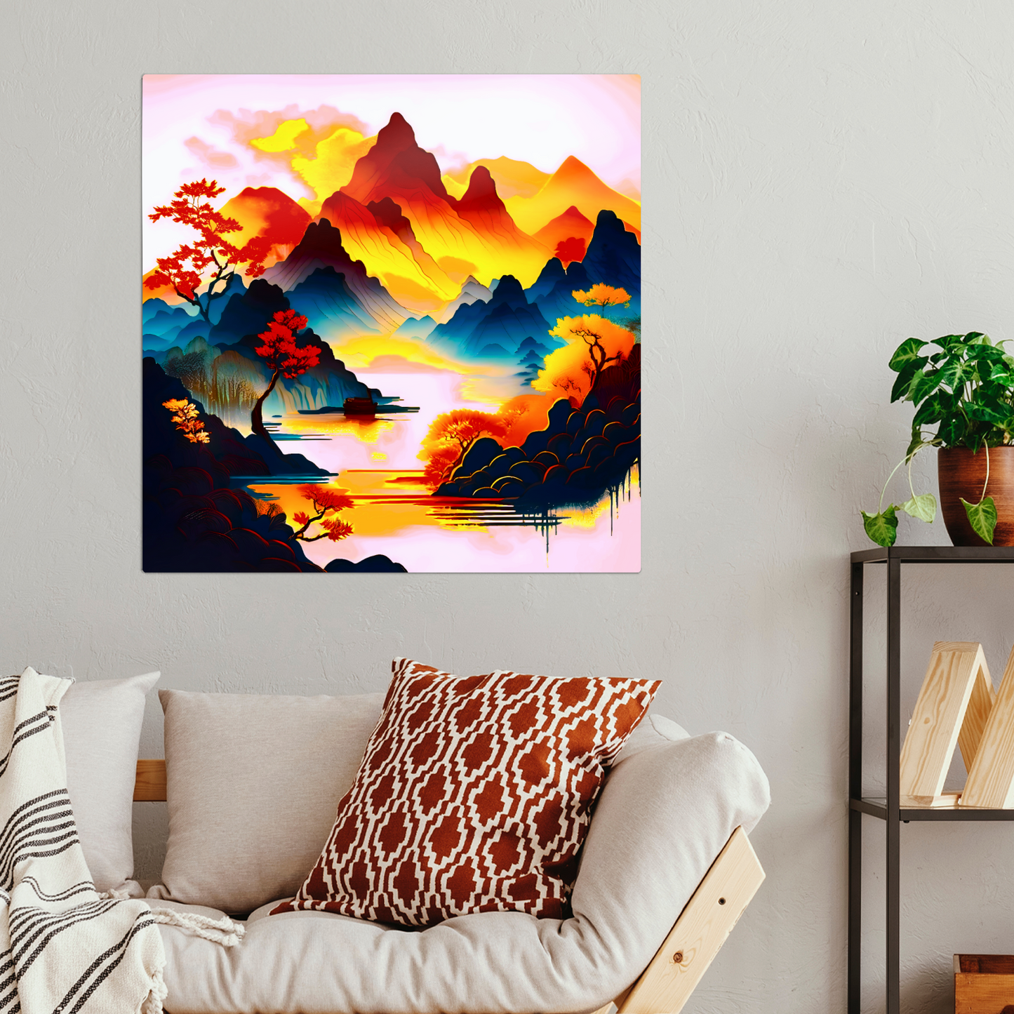 Japanese Art 1, Printed on gloss aluminium to enhance colour and detail, unique print, an enduring gift...