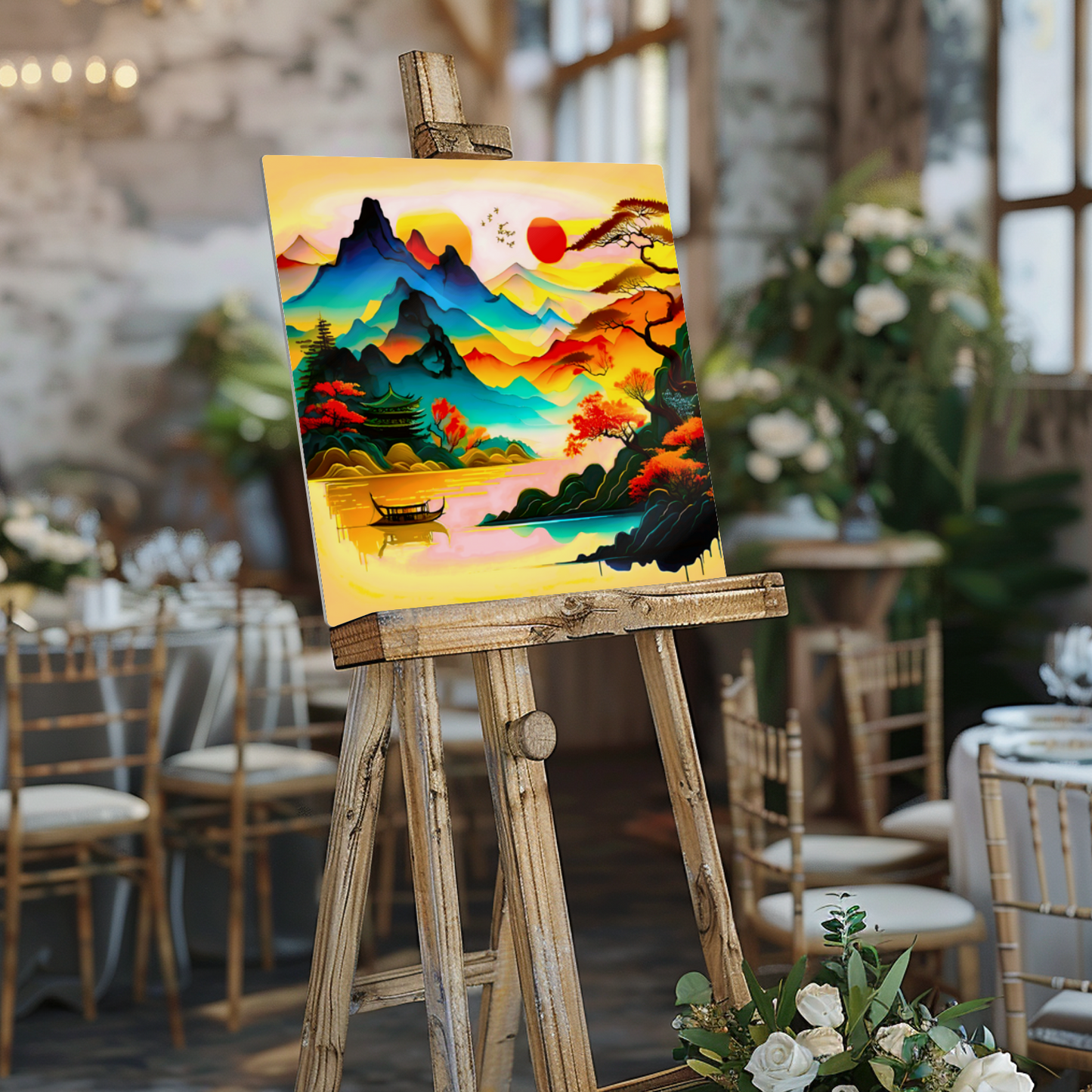 Japanese Art 2, Printed on gloss aluminium to enhance colour and detail, unique print, an enduring gift...