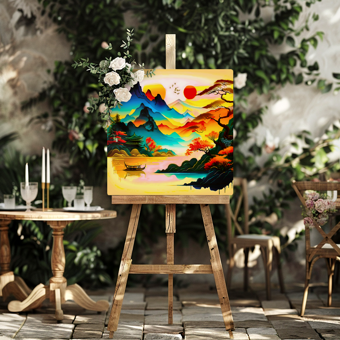 Japanese Art 2, Printed on gloss aluminium to enhance colour and detail, unique print, an enduring gift...