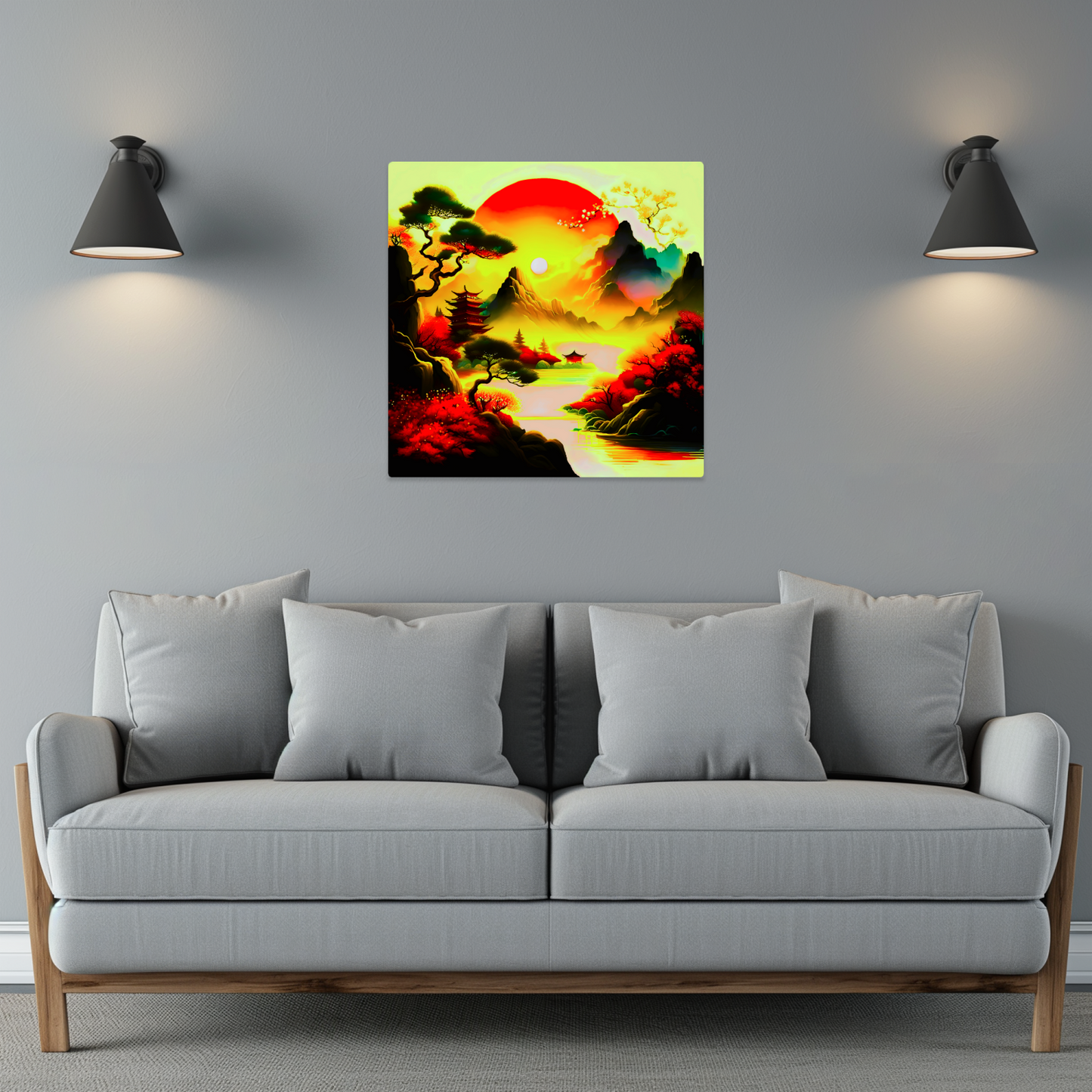 Japanese Art 3, Printed on gloss aluminium to enhance colour and detail, unique print, an enduring gift...