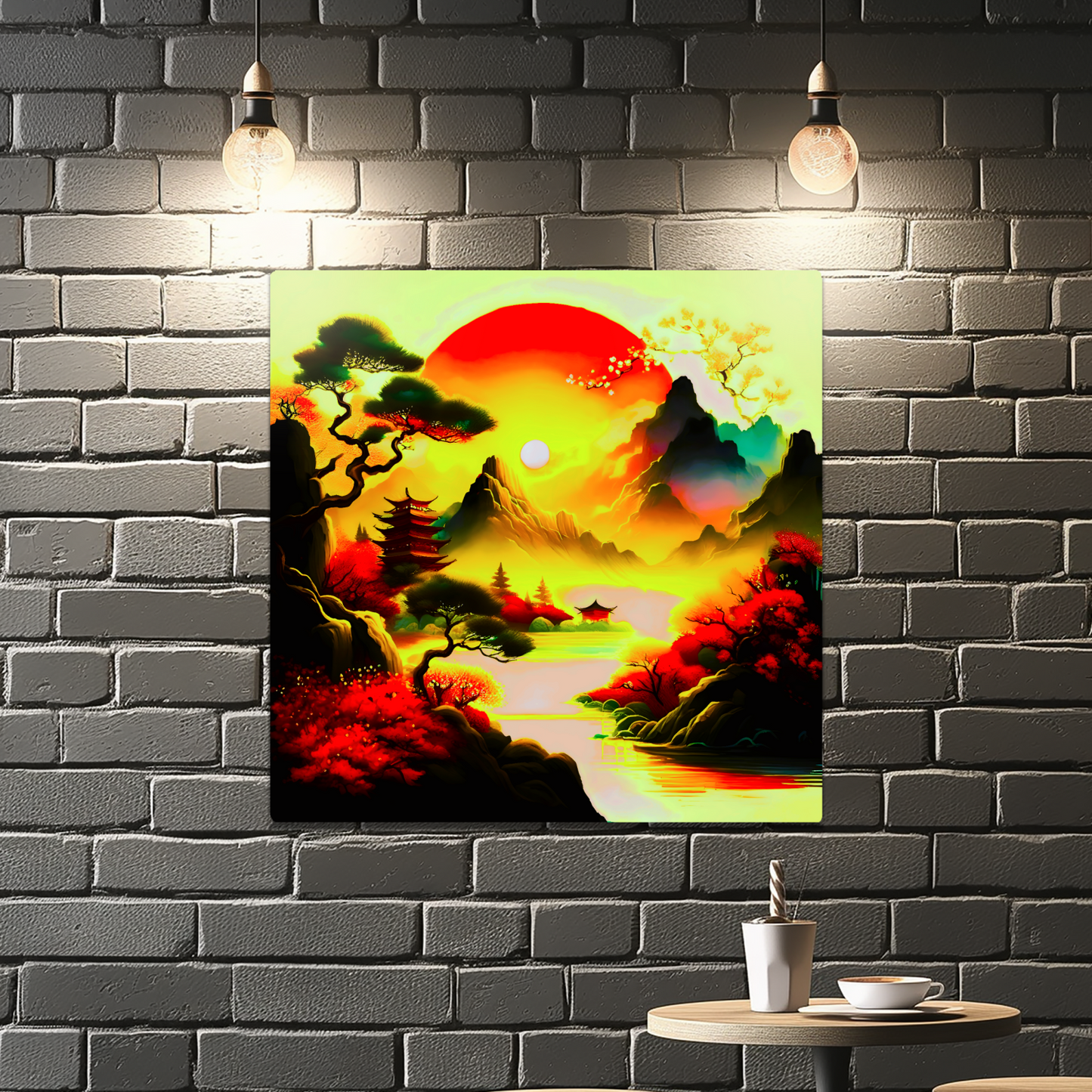 Japanese Art 3, Printed on gloss aluminium to enhance colour and detail, unique print, an enduring gift...
