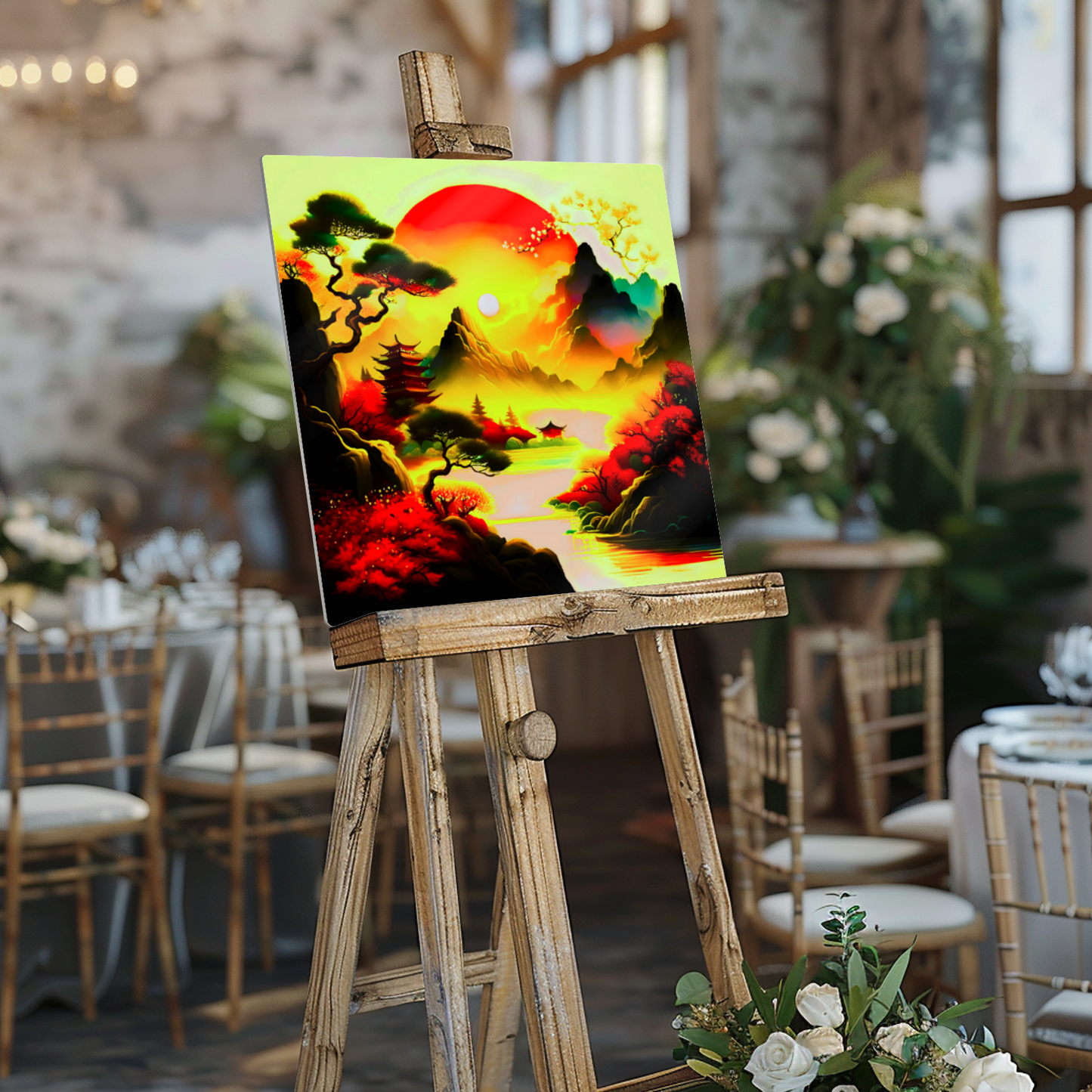Japanese Art 3, Printed on gloss aluminium to enhance colour and detail, unique print, an enduring gift...