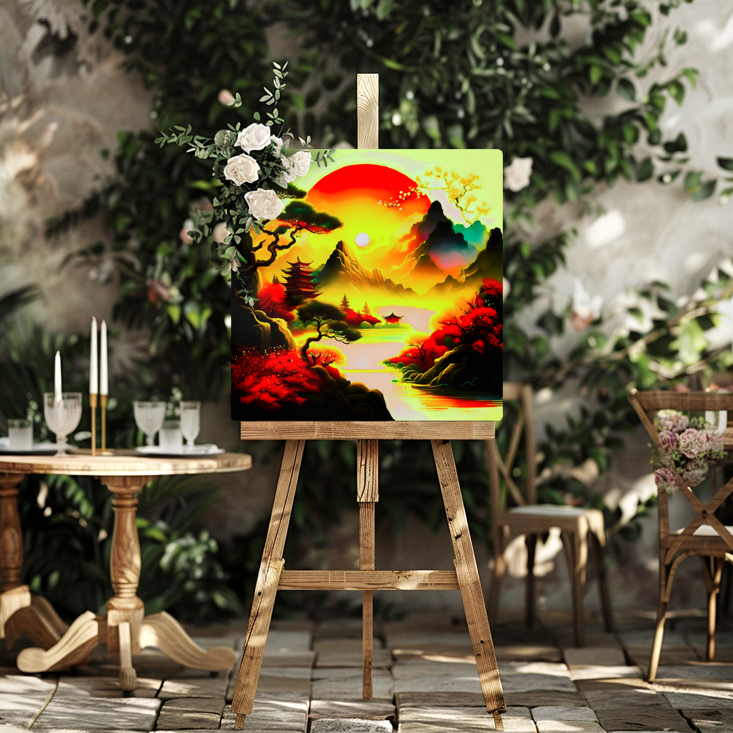 Japanese Art 3, Printed on gloss aluminium to enhance colour and detail, unique print, an enduring gift...