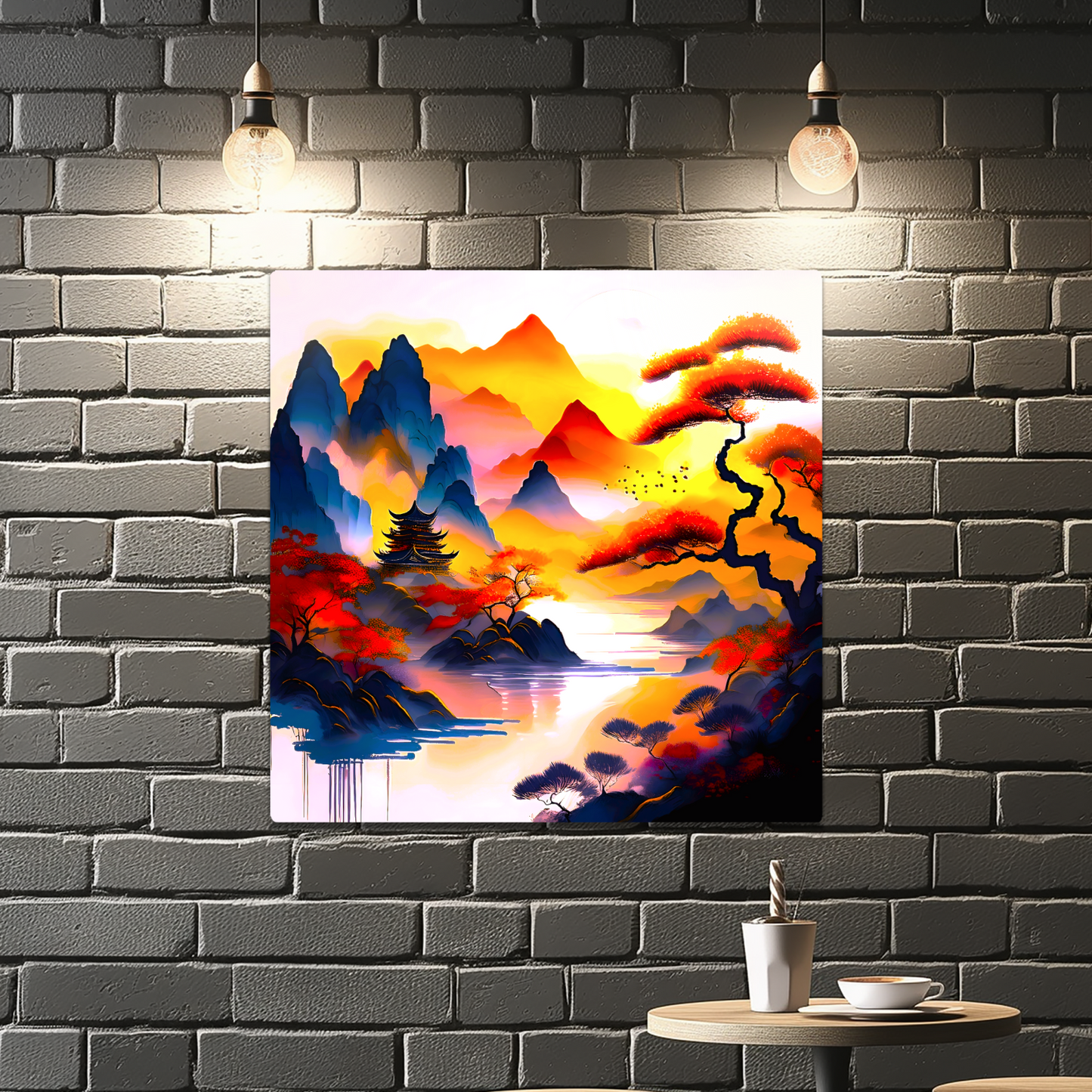 Japanese Art 4, Printed on gloss aluminium to enhance colour and detail, unique print, an enduring gift...