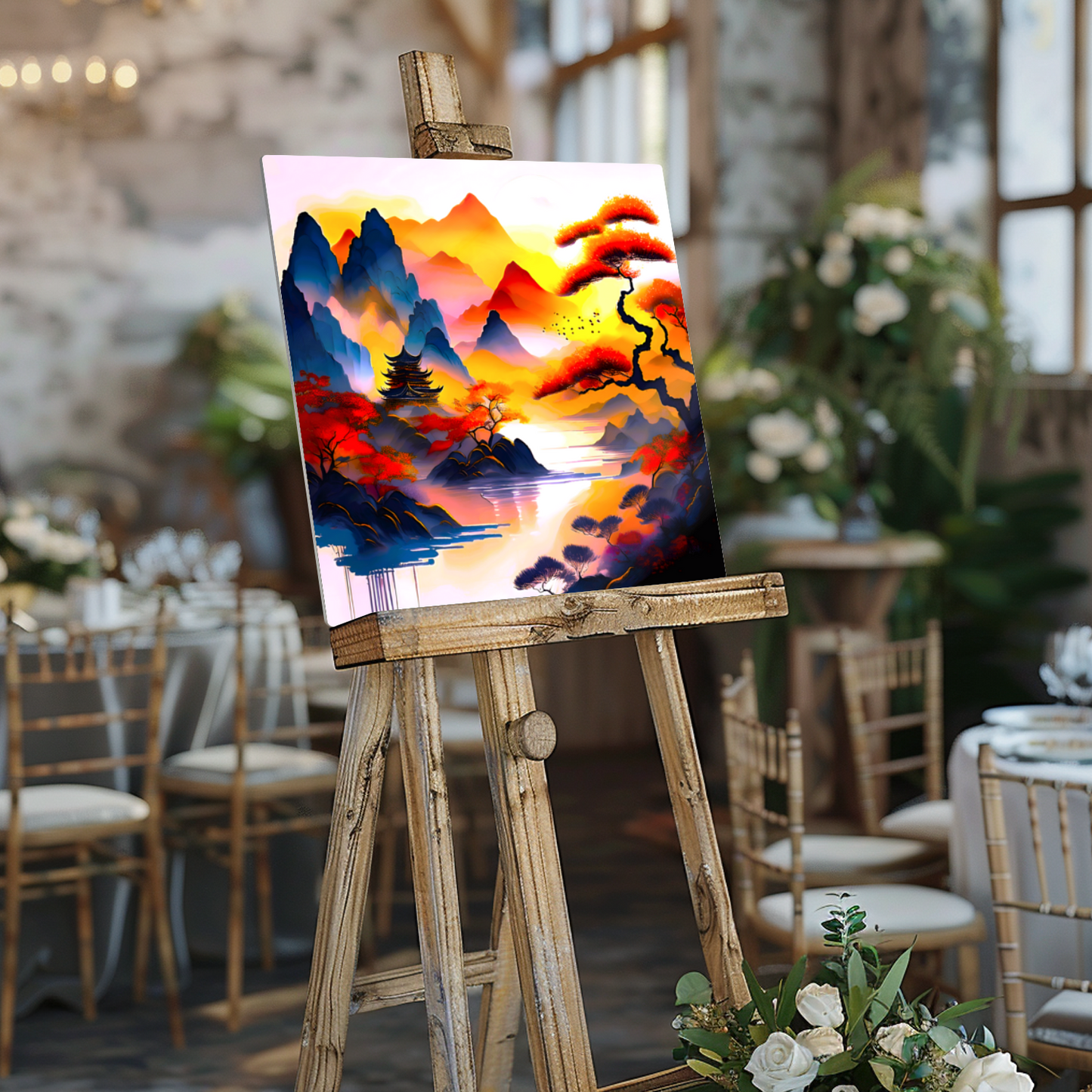 Japanese Art 4, Printed on gloss aluminium to enhance colour and detail, unique print, an enduring gift...