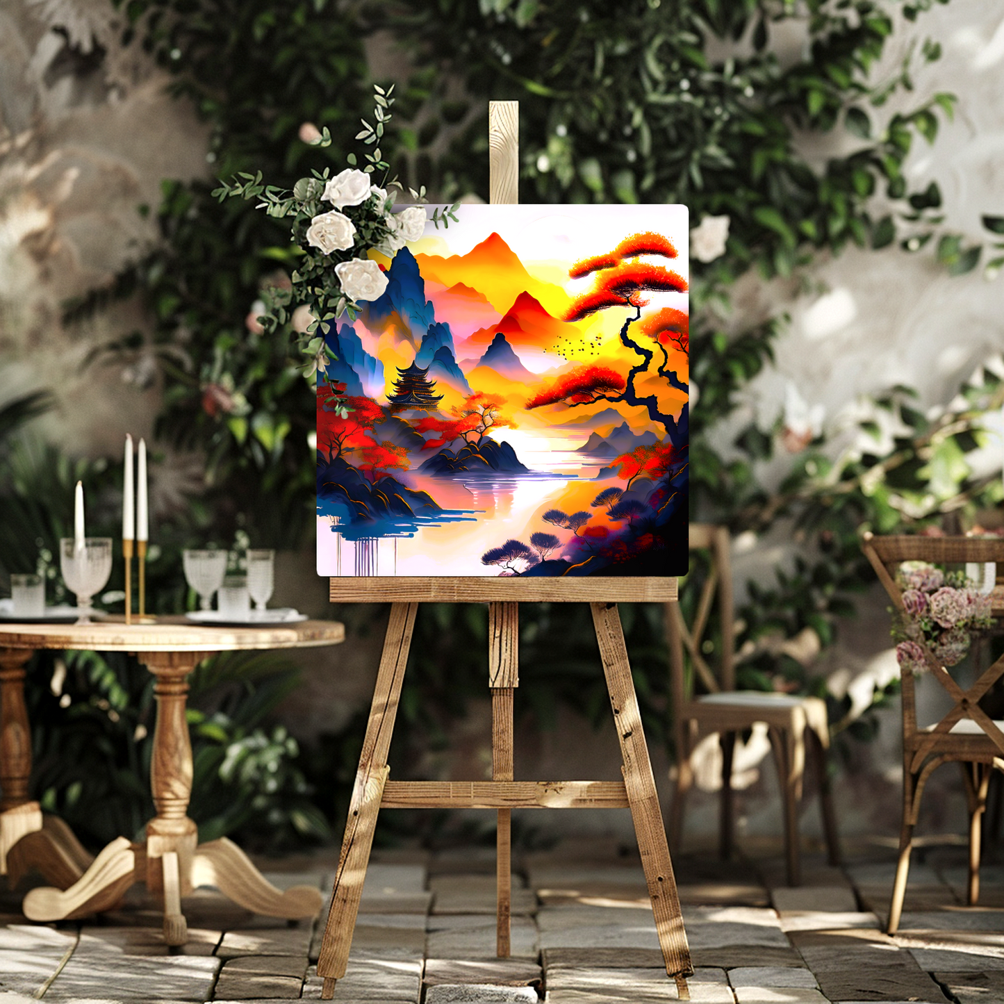 Japanese Art 4, Printed on gloss aluminium to enhance colour and detail, unique print, an enduring gift...