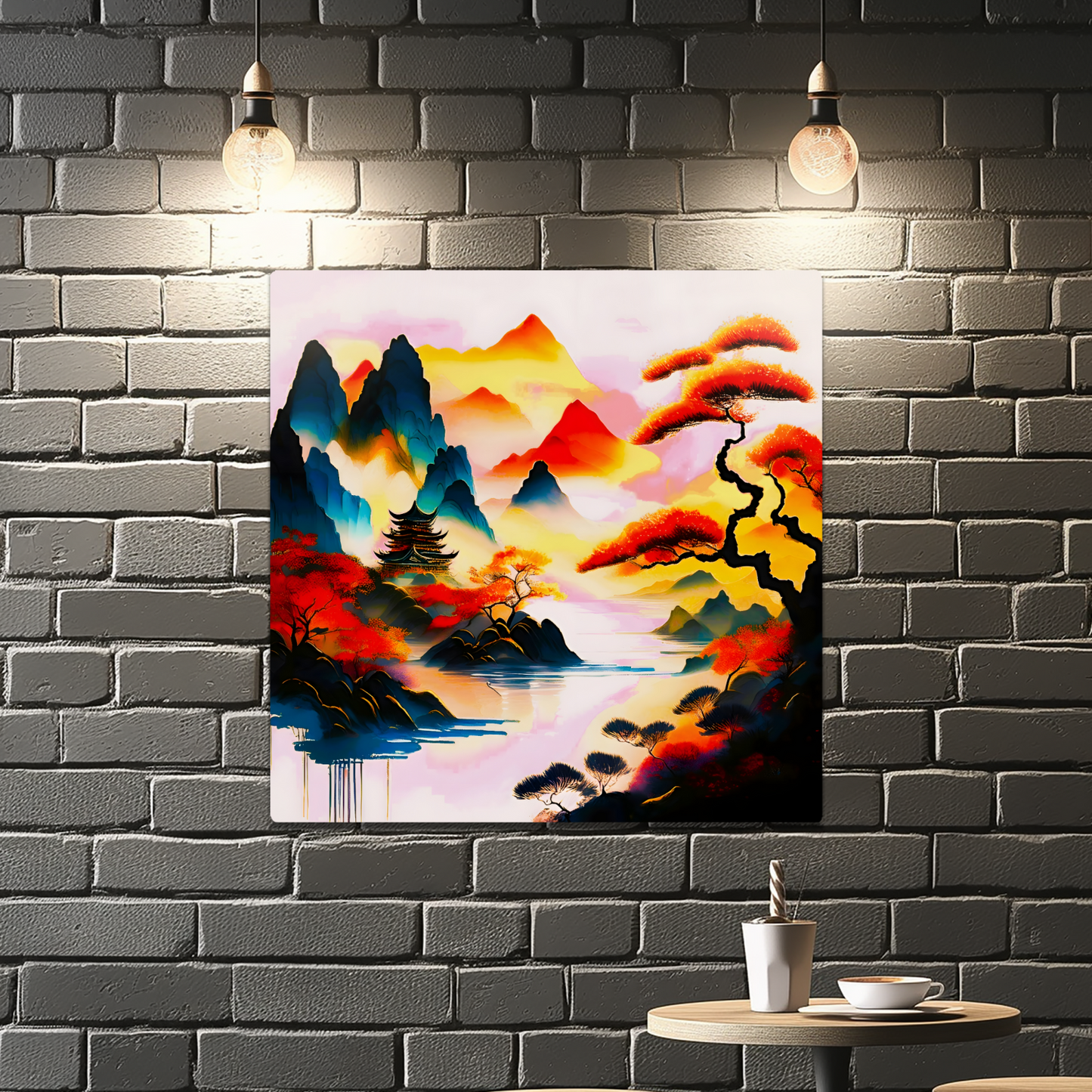 Japanese Art 6, Printed on gloss aluminium to enhance colour and detail, unique print, an enduring gift...